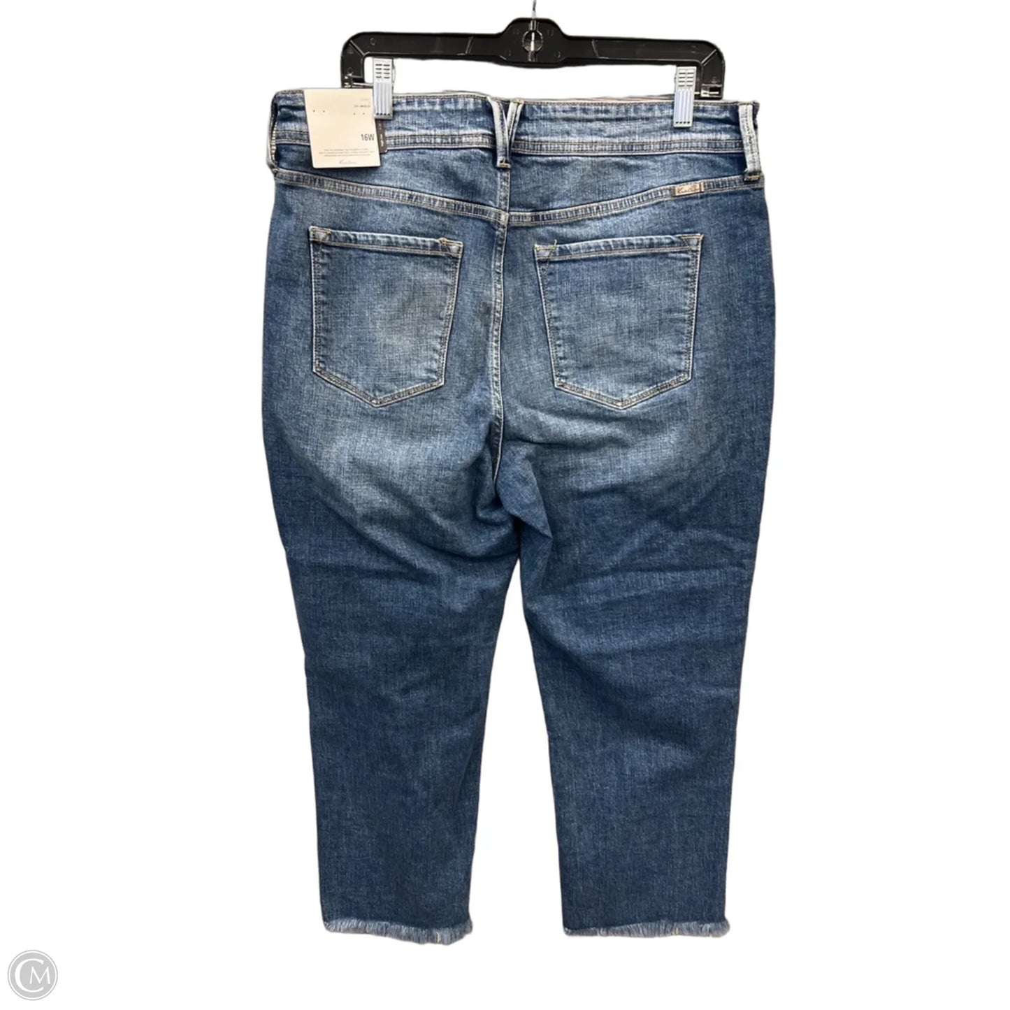 Jeans Straight By Kancan In Blue Denim, Size: 16