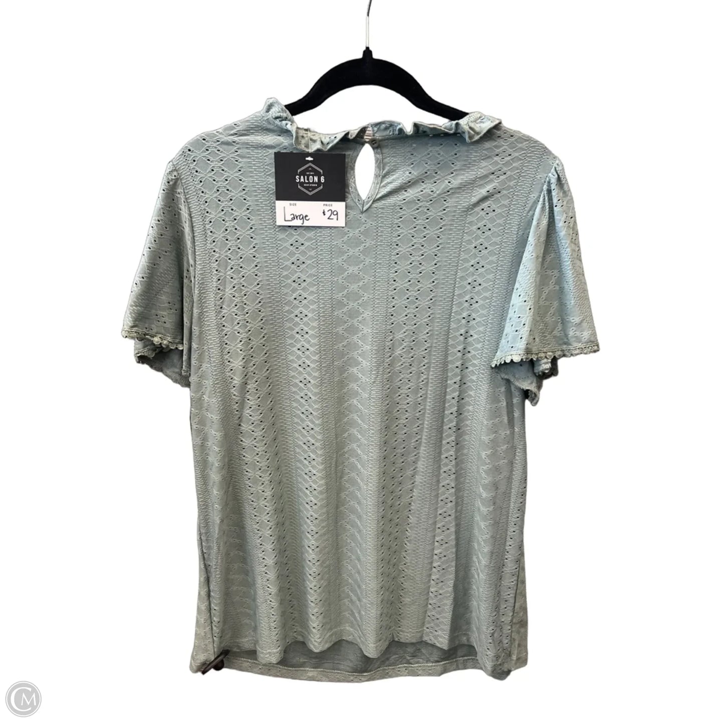 Top Short Sleeve By Clothes Mentor In Green, Size: L