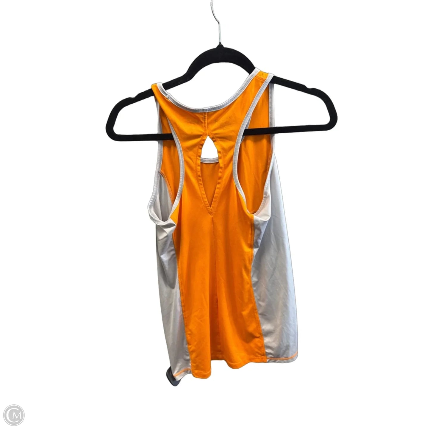 Athletic Tank Top By Reebok In Grey & Orange, Size: Xs