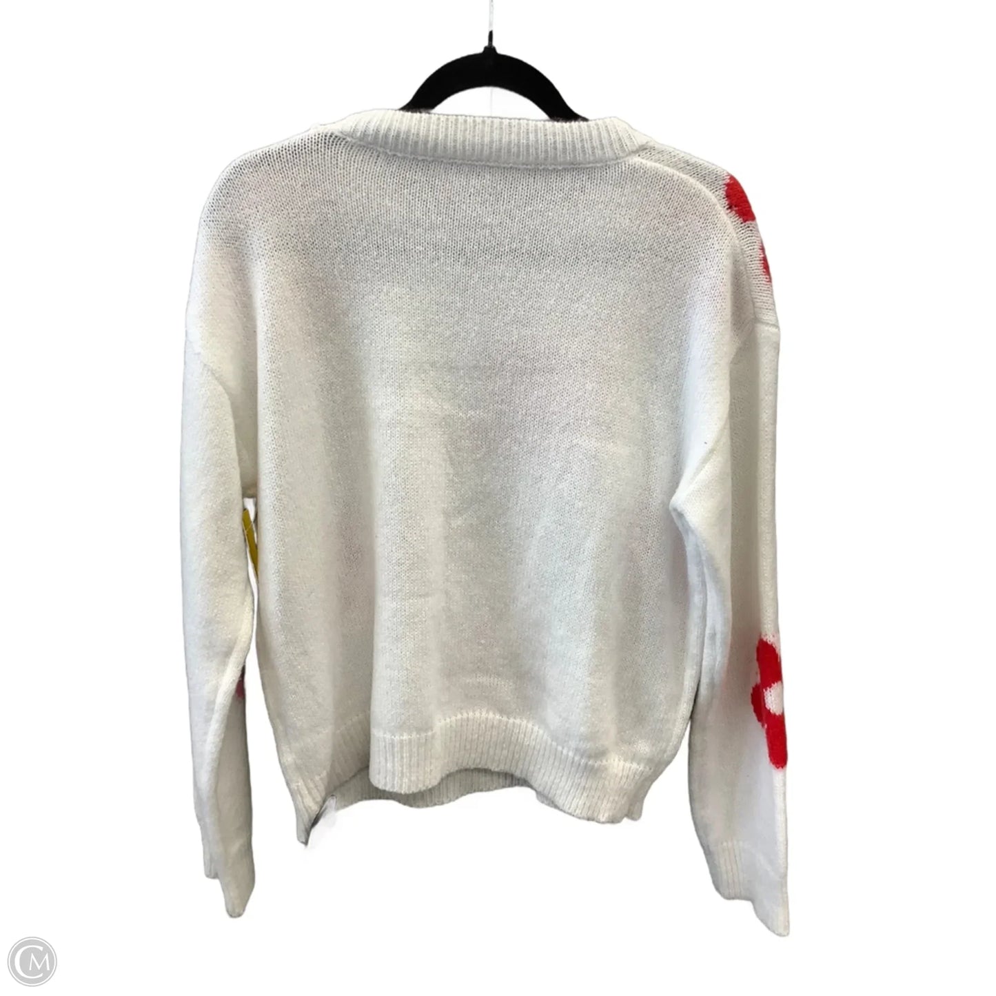 Sweater By Clothes Mentor In White, Size: M