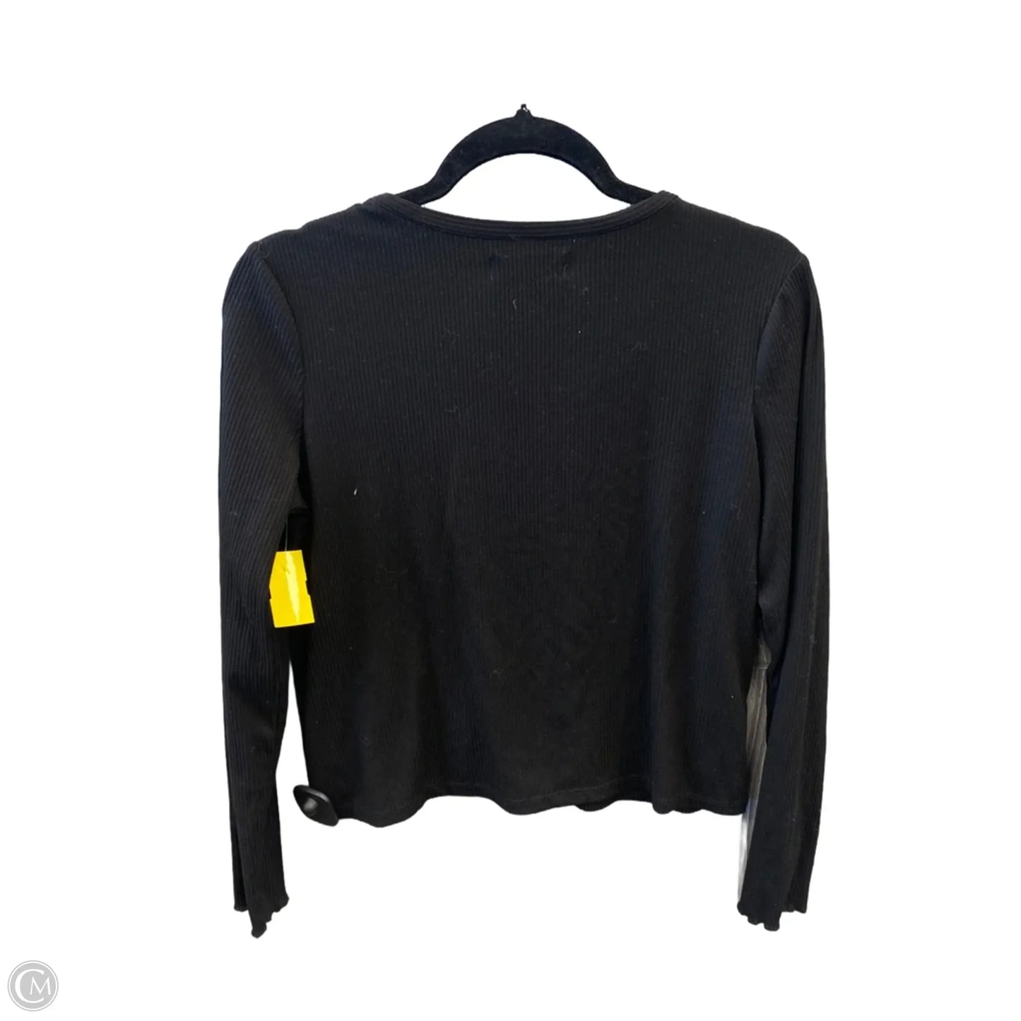 Top Long Sleeve By Planet Gold In Black, Size: Xxl