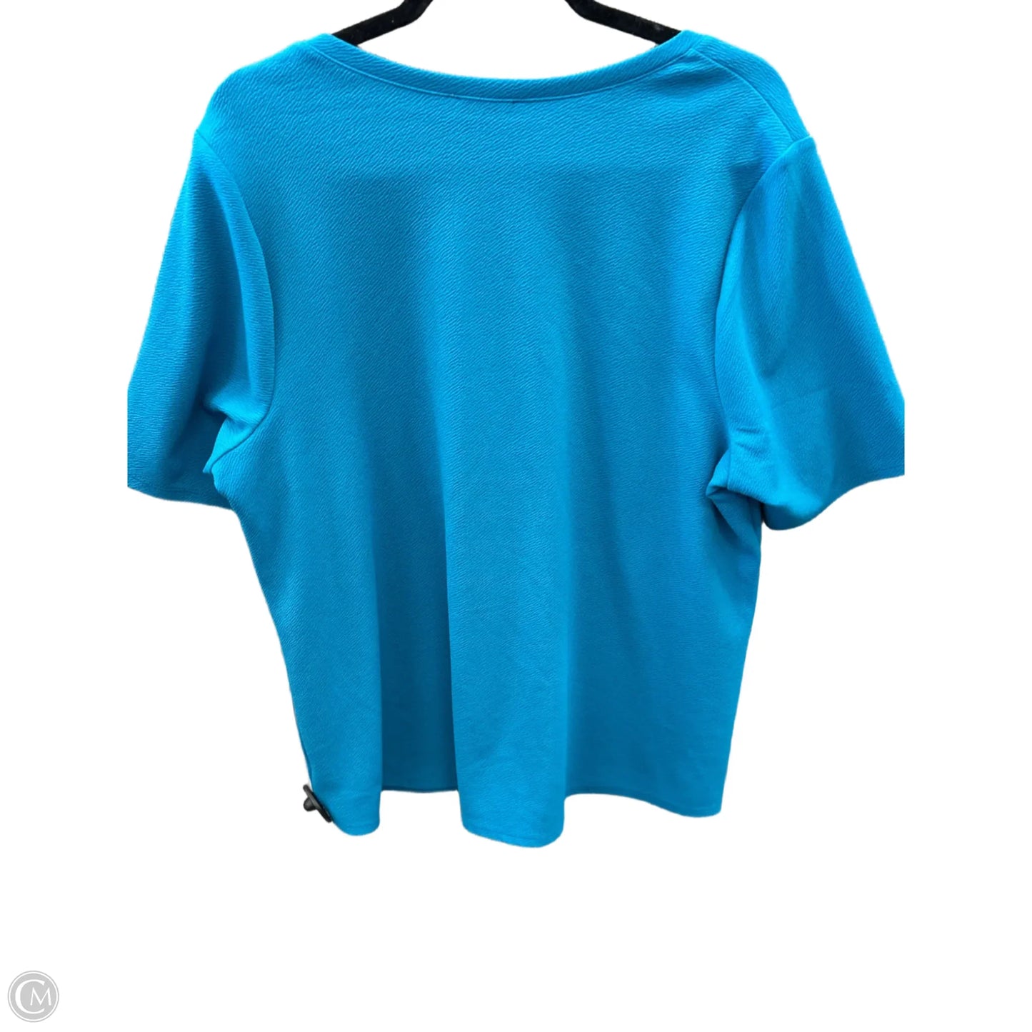 Top Short Sleeve Basic By Lane Bryant In Blue, Size: 18