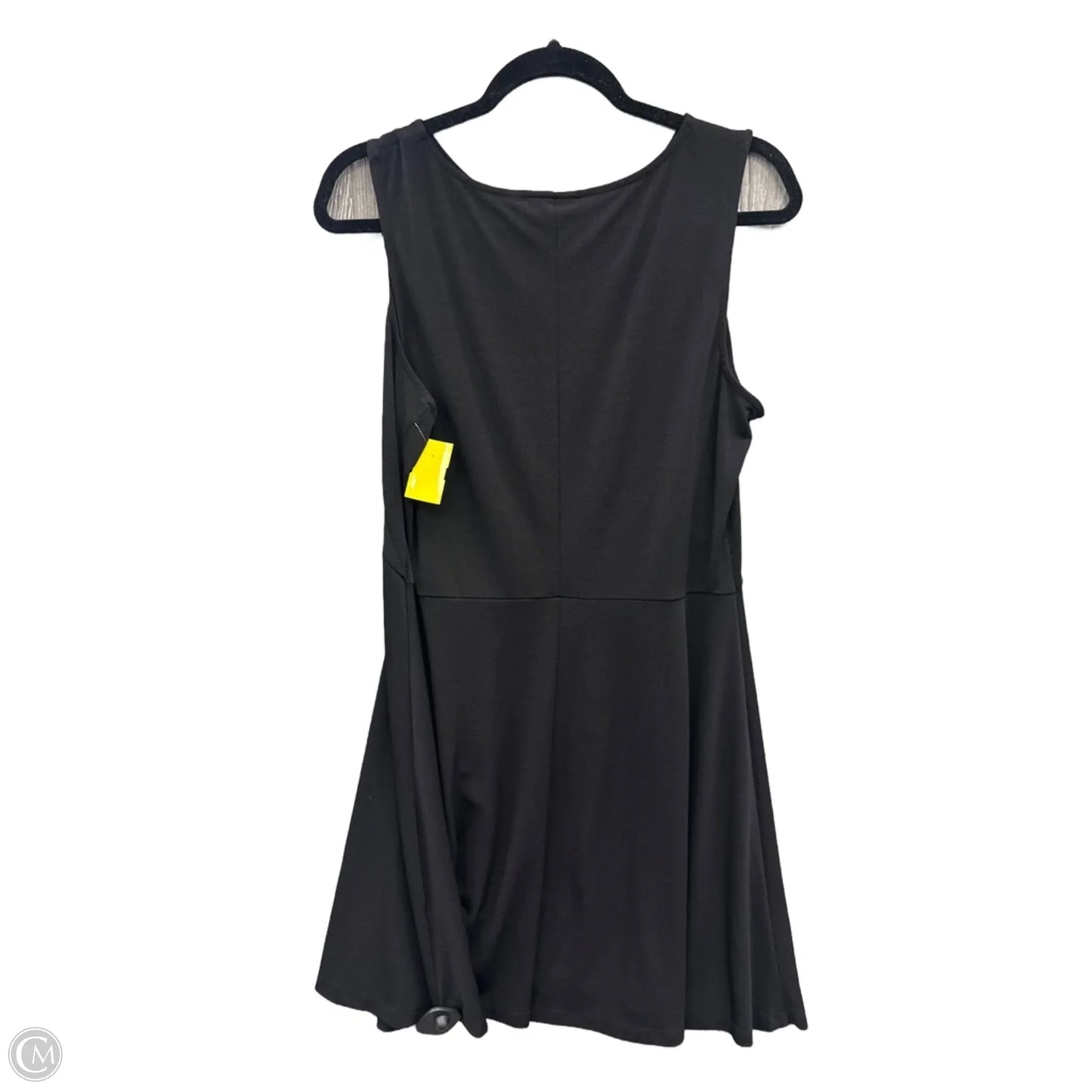 Dress Casual Midi By Apt 9 In Black, Size: L