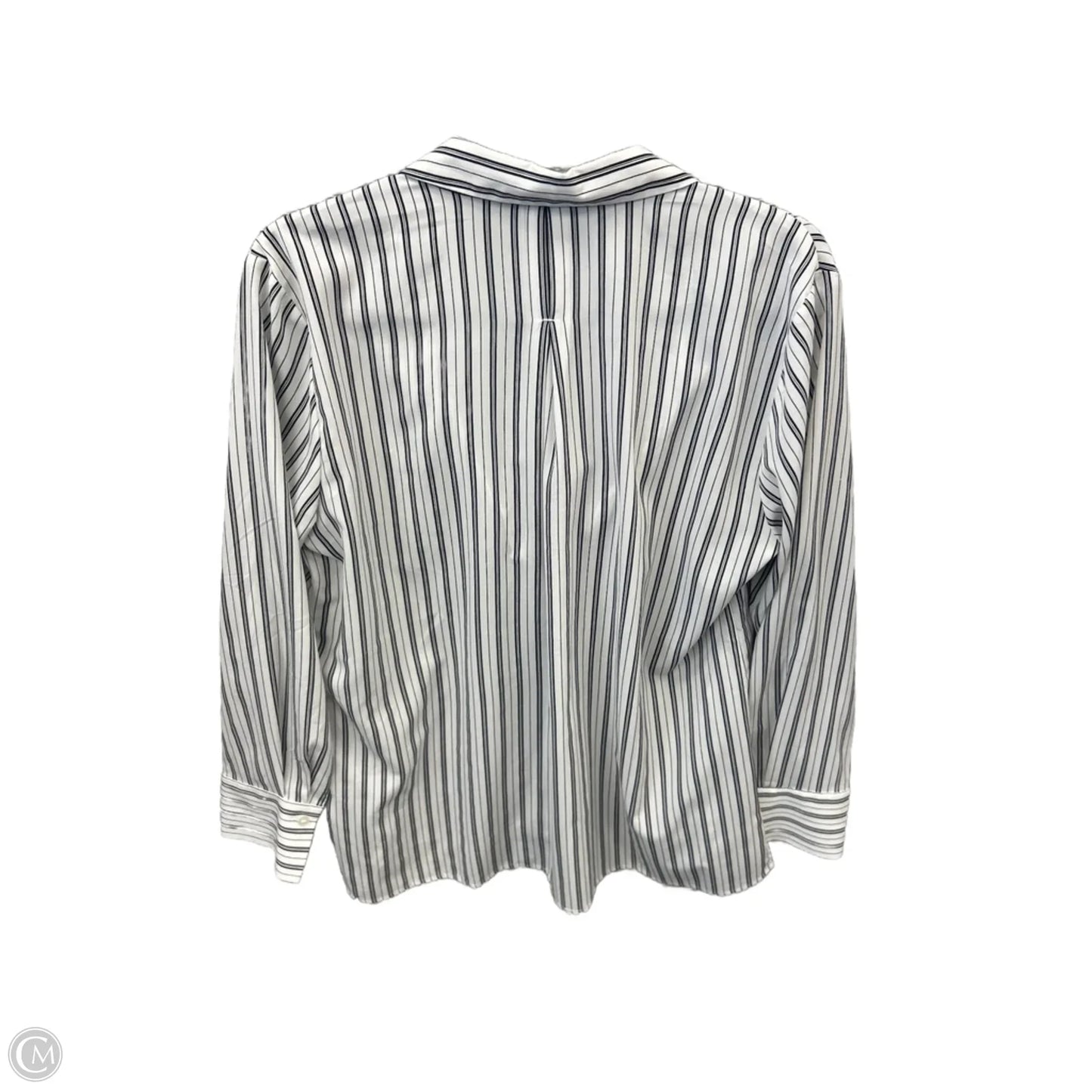 Top Long Sleeve By Zac And Rachel In Striped Pattern, Size: L
