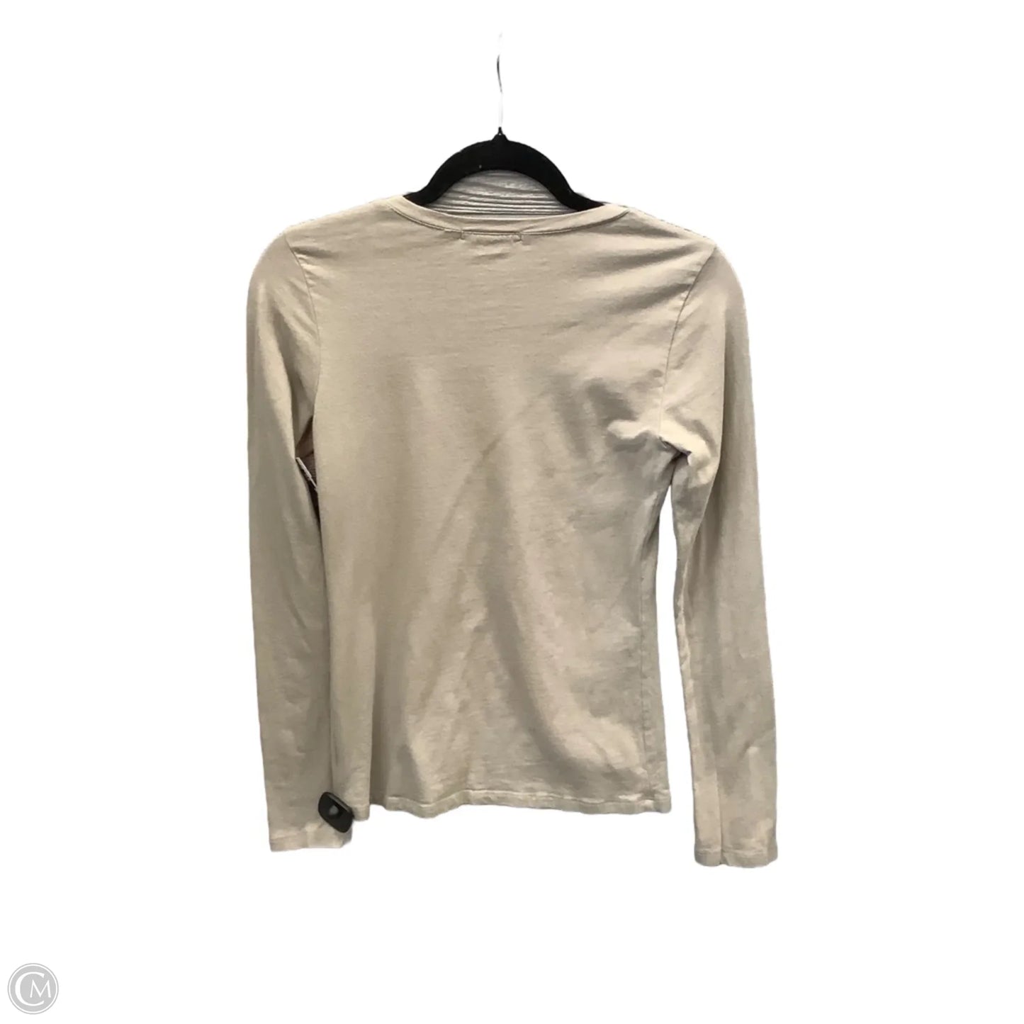 Top Long Sleeve Basic By Active Usa In Tan, Size: M