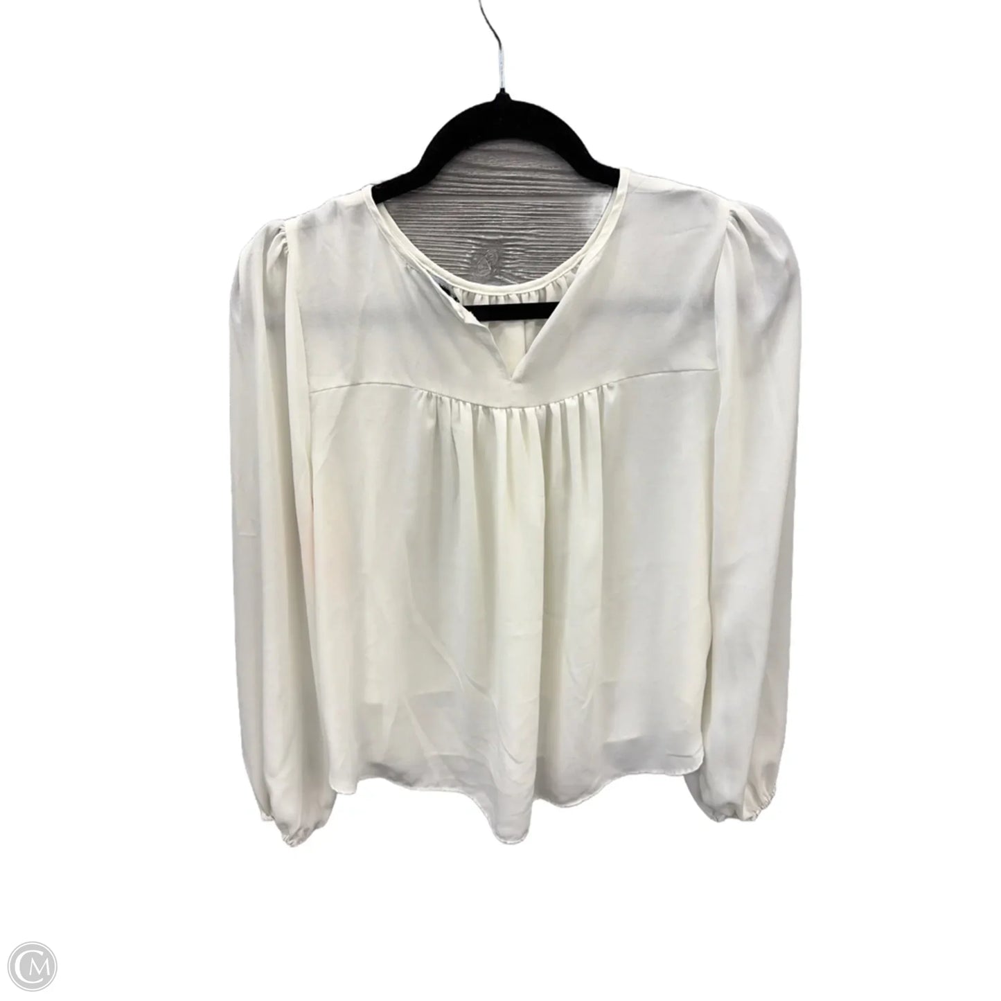 Blouse Long Sleeve By Sincerely Jules In White, Size: S