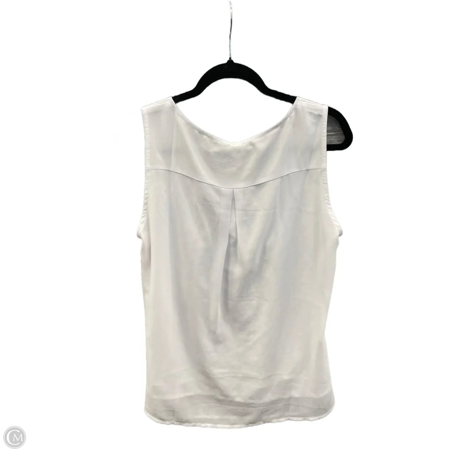 Top Sleeveless By Clothes Mentor In White, Size: M