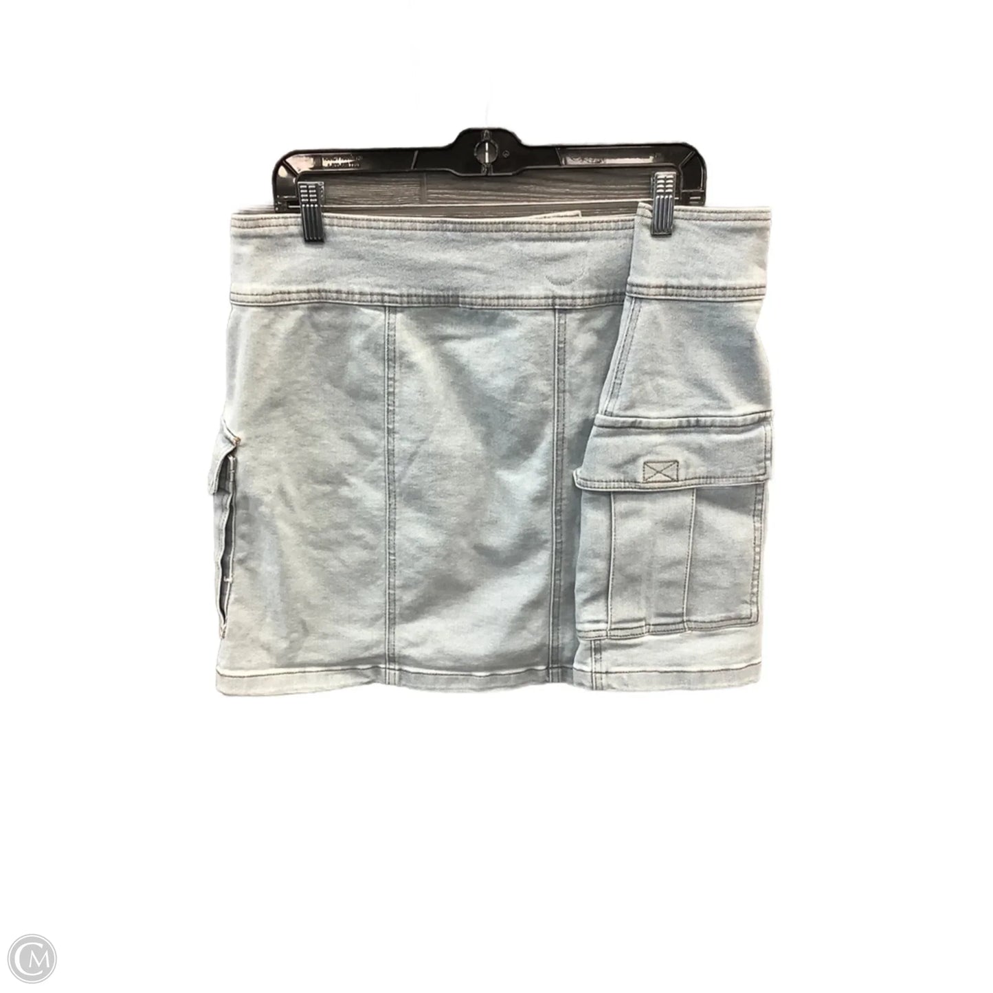 Skirt Mini & Short By Arula In Blue Denim, Size: 2x