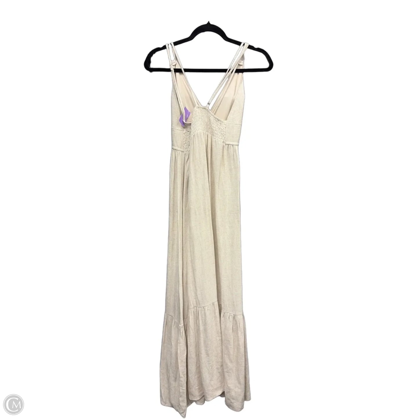 Dress Casual Maxi By Haute Monde In Tan, Size: M
