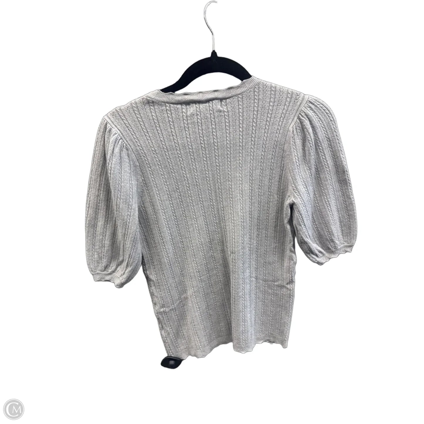 Top Short Sleeve By Marled In Grey, Size: S