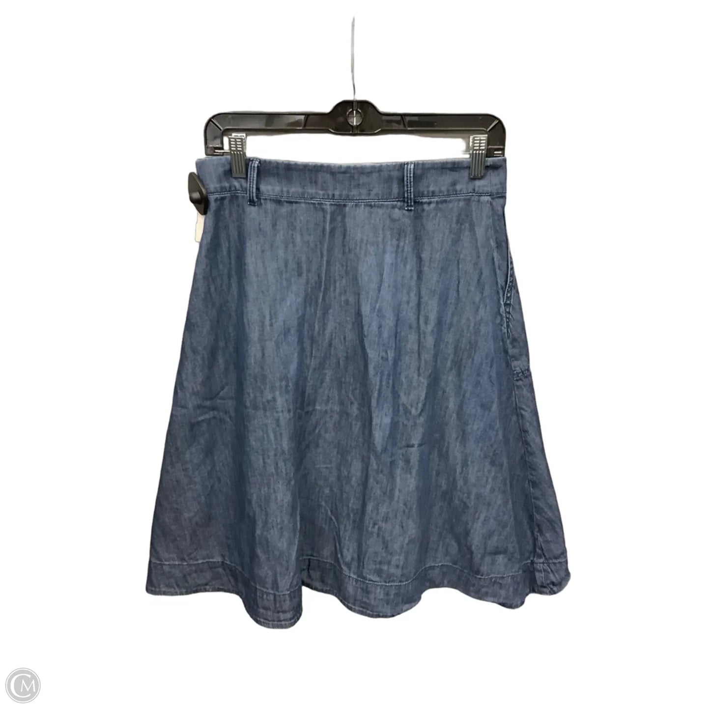 Skirt Midi By Talbots In Blue Denim, Size: 6p