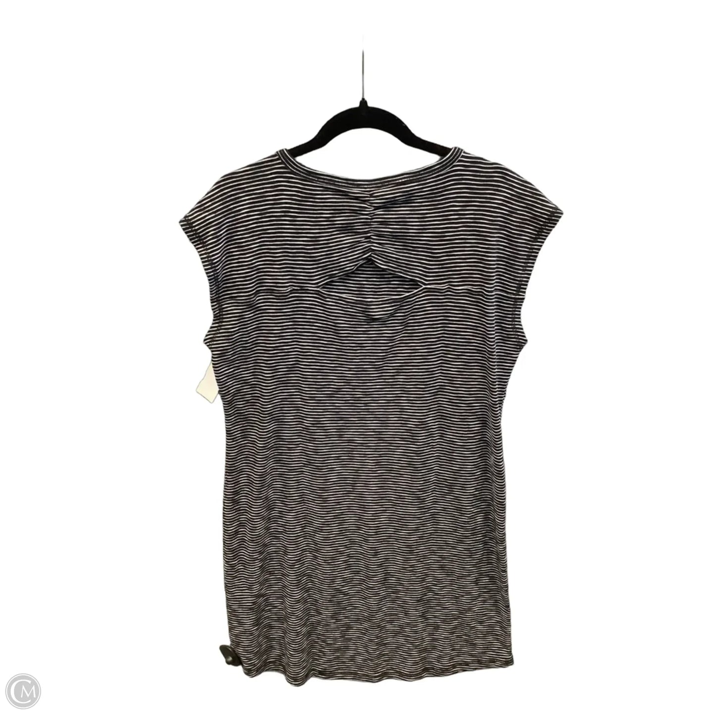 Dress Casual Midi By Talbots In Striped Pattern, Size: L