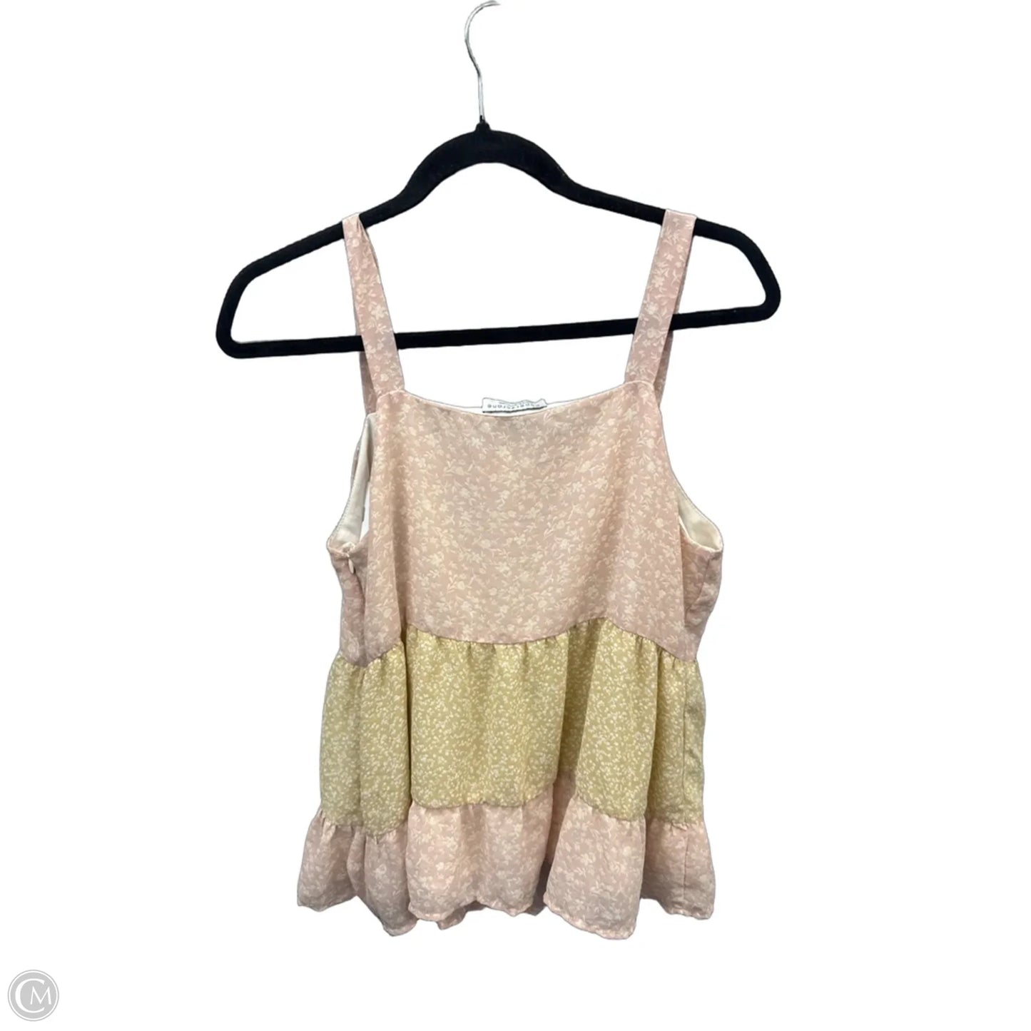 Top Sleeveless By Paper Crane In Pink, Size: L