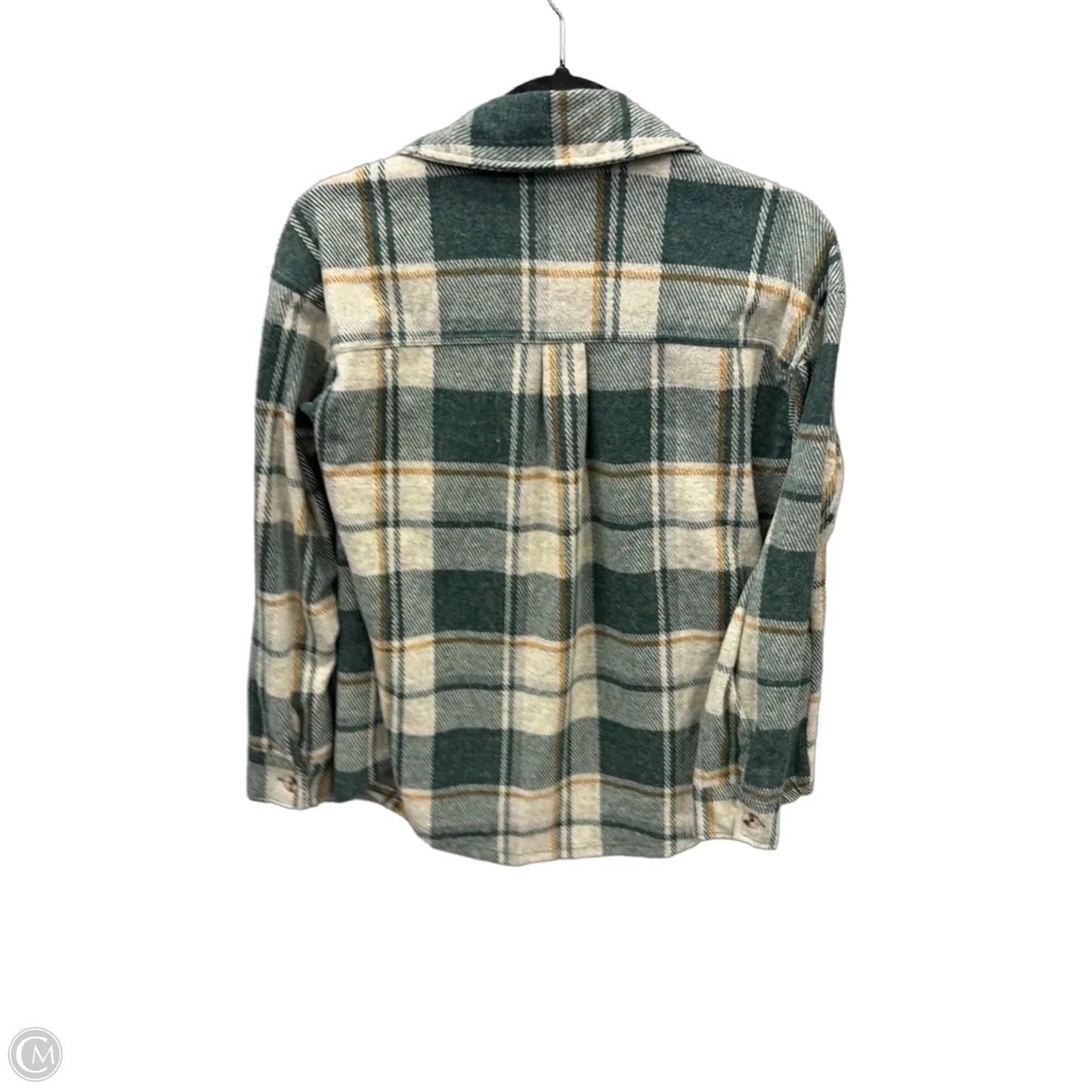 Top Long Sleeve By Ultra Flirt In Green, Size: S