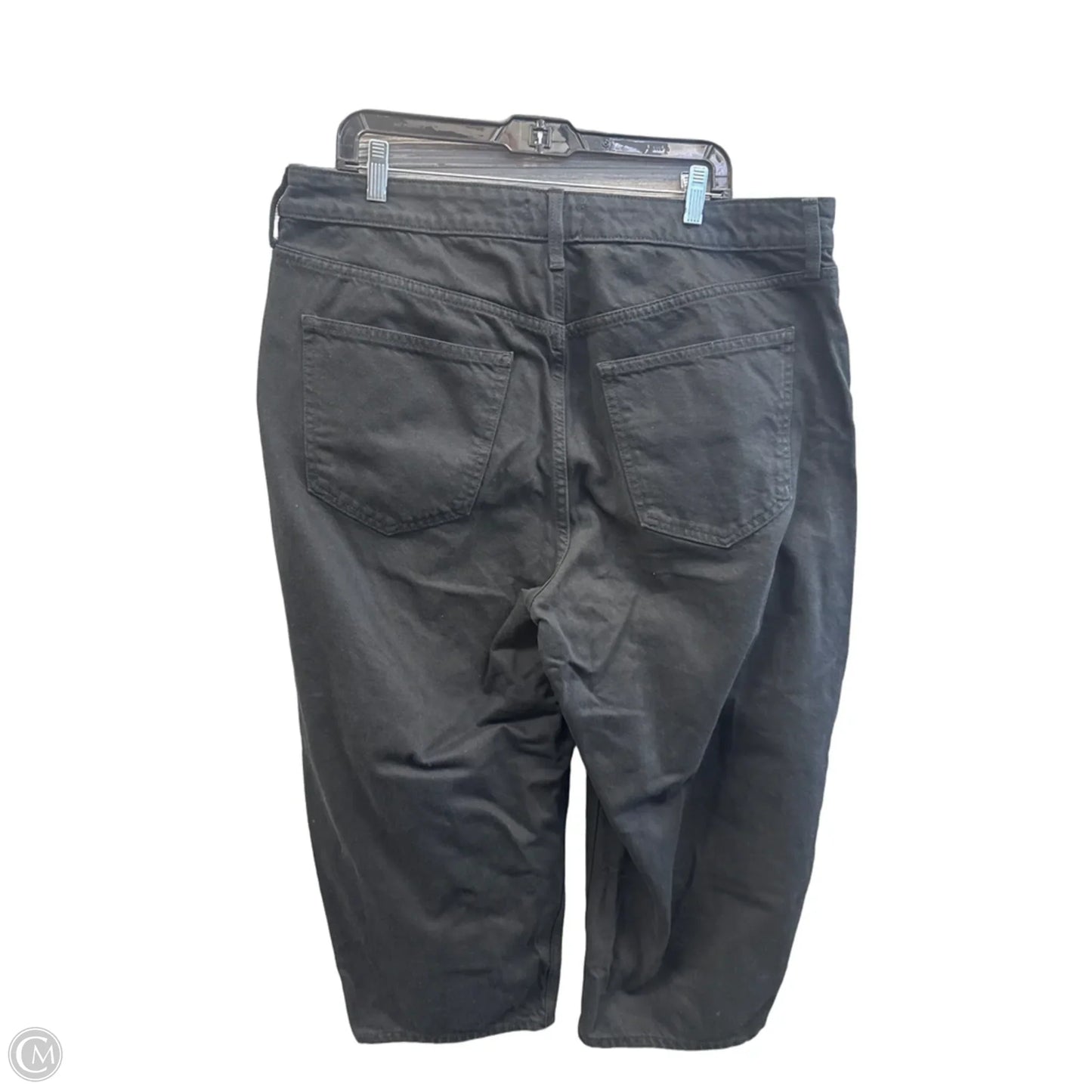 Pants Cropped By Universal Thread In Black Denim, Size: 16