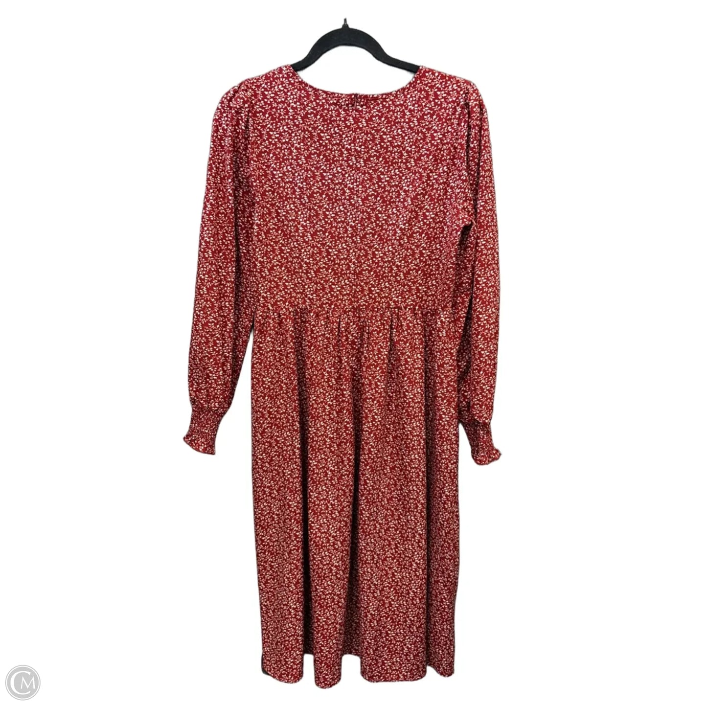 Dress Casual Midi By Shein In Red, Size: S