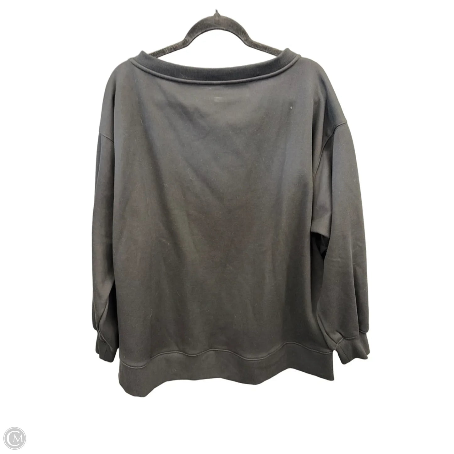 Athletic Top Long Sleeve Crewneck By Fabletics In Black, Size: M