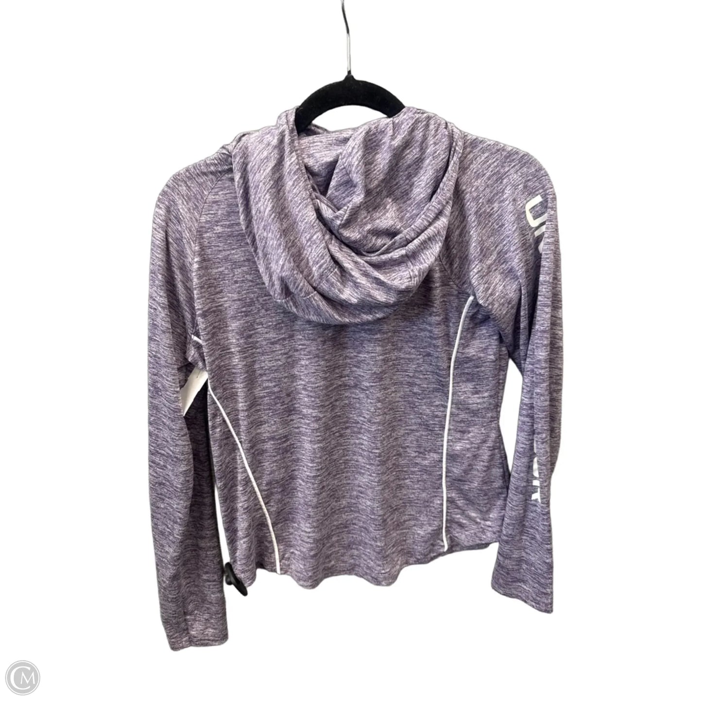 Athletic Top Long Sleeve Hoodie By Under Armour In Purple, Size: S