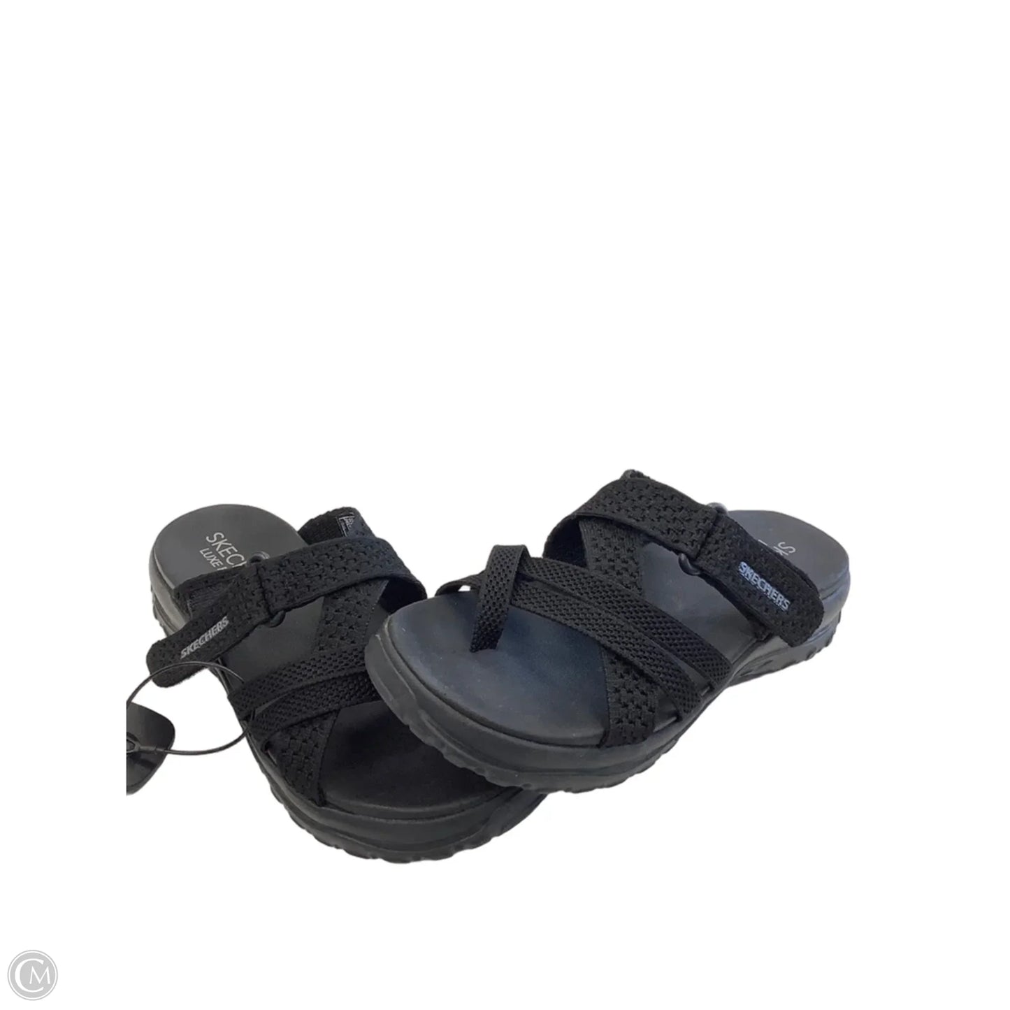 Sandals Flats By Skechers In Black, Size: 8