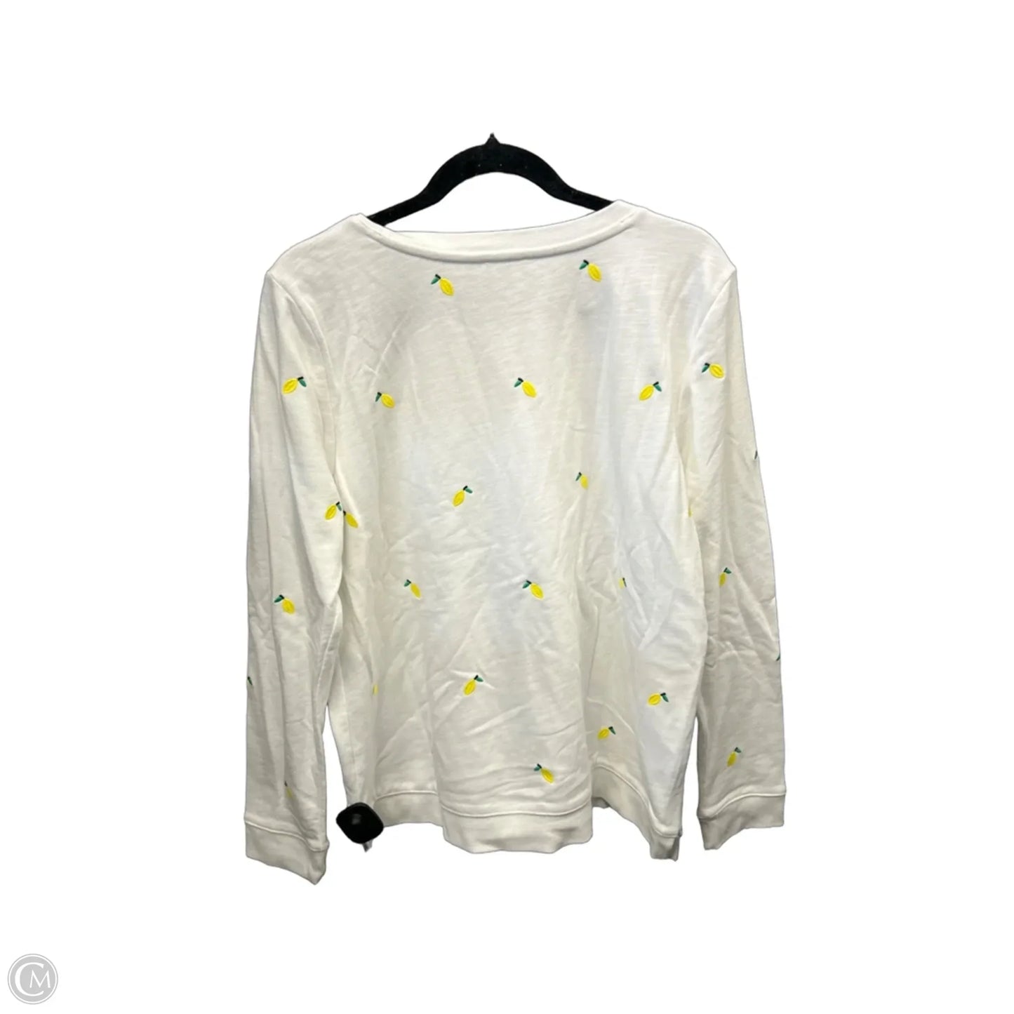 Sweatshirt Crewneck By Talbots In White, Size: L