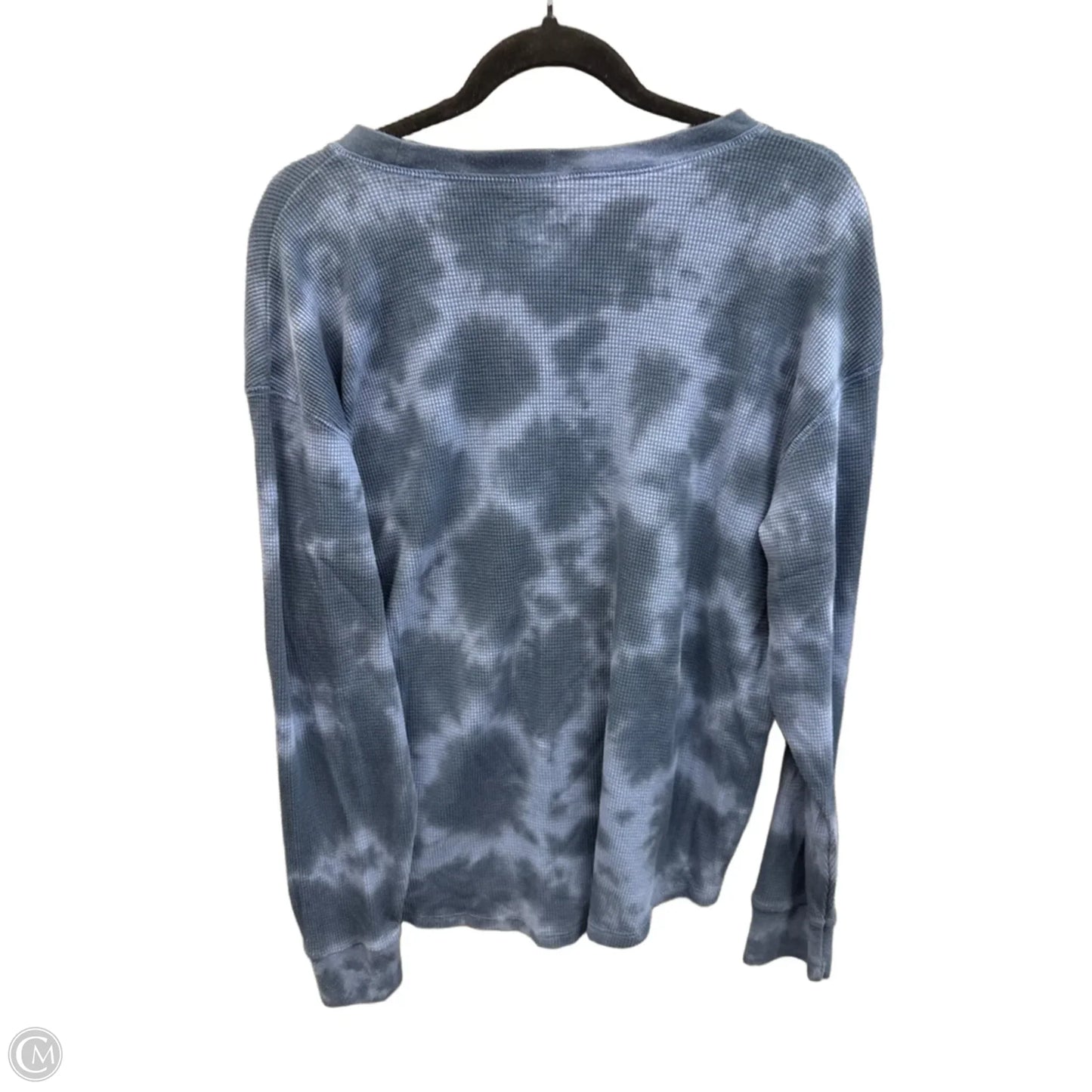 Top Long Sleeve By Time And Tru In Tie Dye Print, Size: Xl