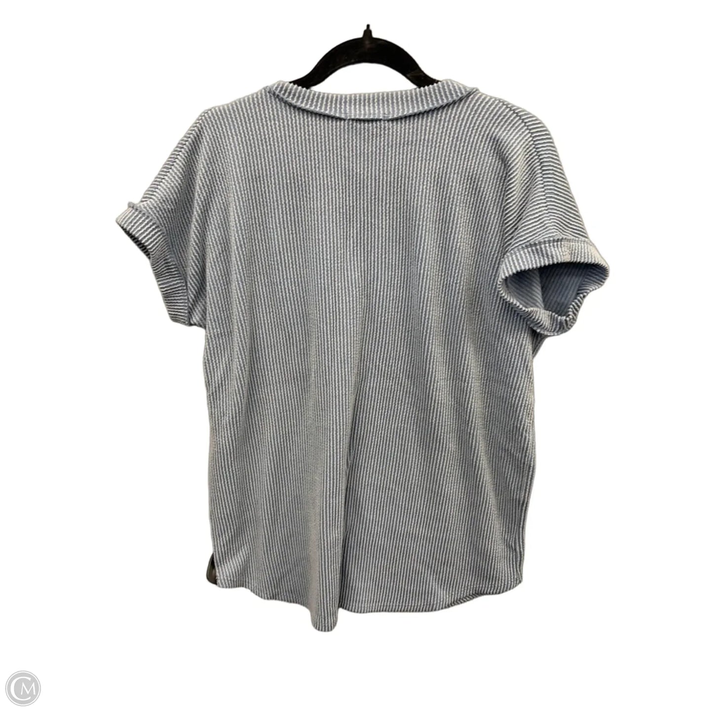 Top Short Sleeve By Heimish Usa In Blue, Size: L