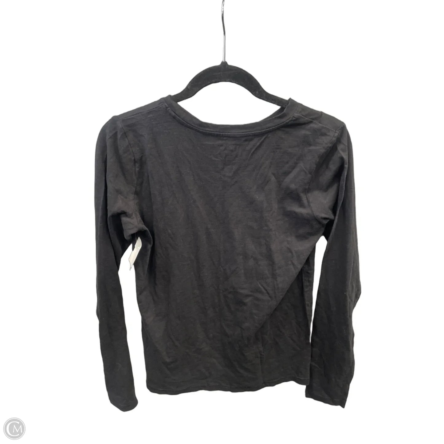 Top Long Sleeve Basic By Sonoma In Black, Size: Xs