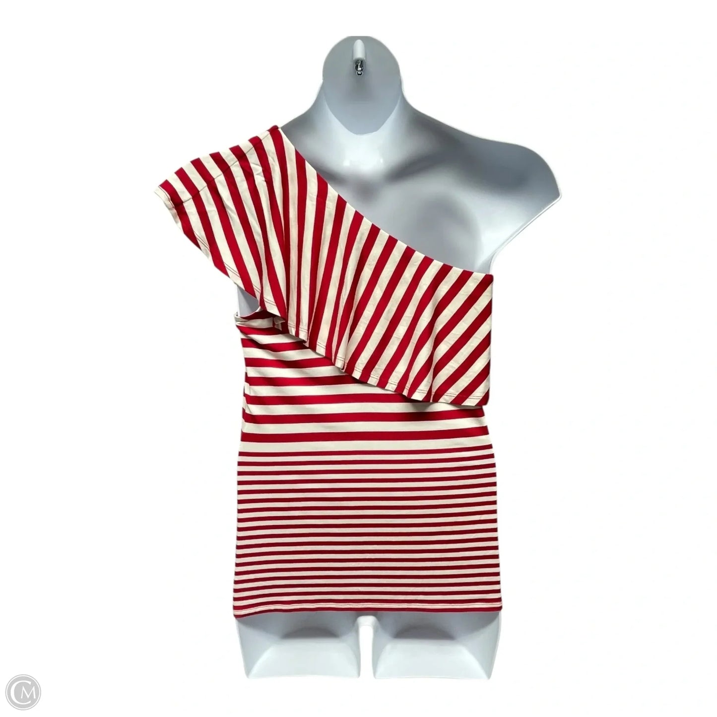 Top Sleeveless By White House Black Market In Red & White, Size: L