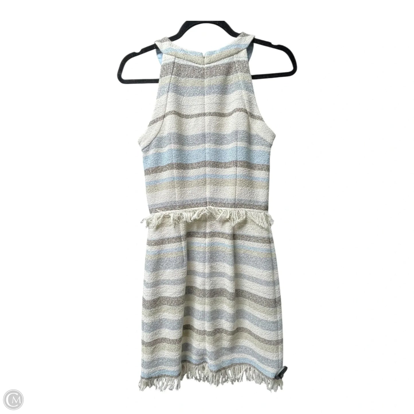 Dress Designer By Tory Burch In Cream & Grey, Size: 2