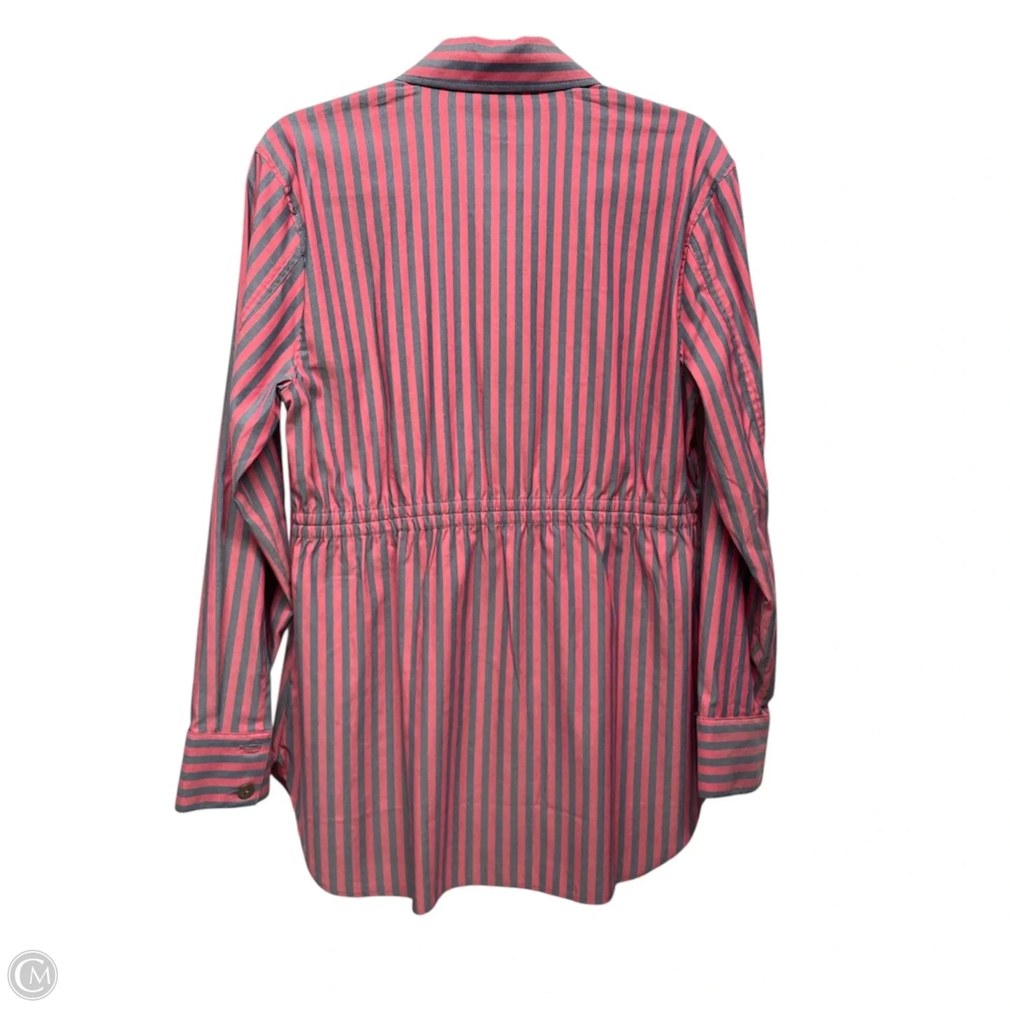 Top Long Sleeve By Cabi In Grey & Red, Size: M