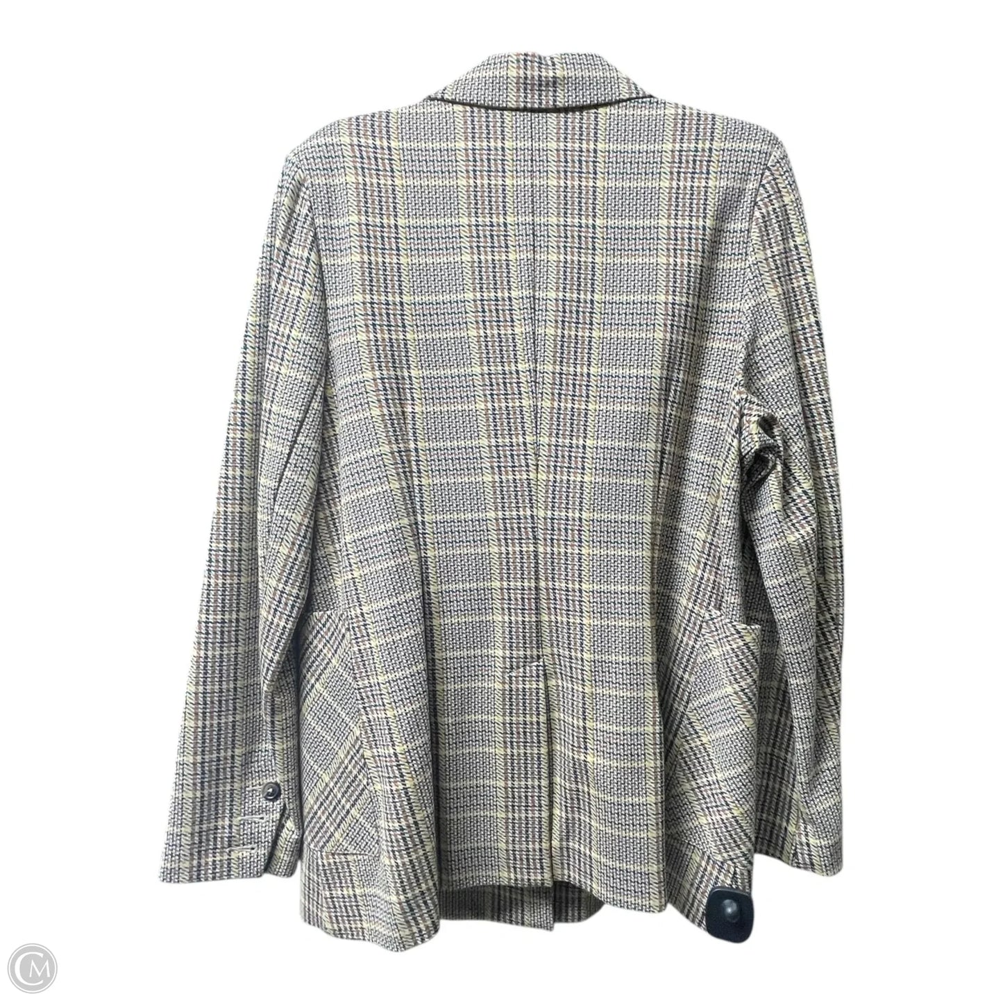 Blazer By Cabi In Plaid Pattern, Size: 14