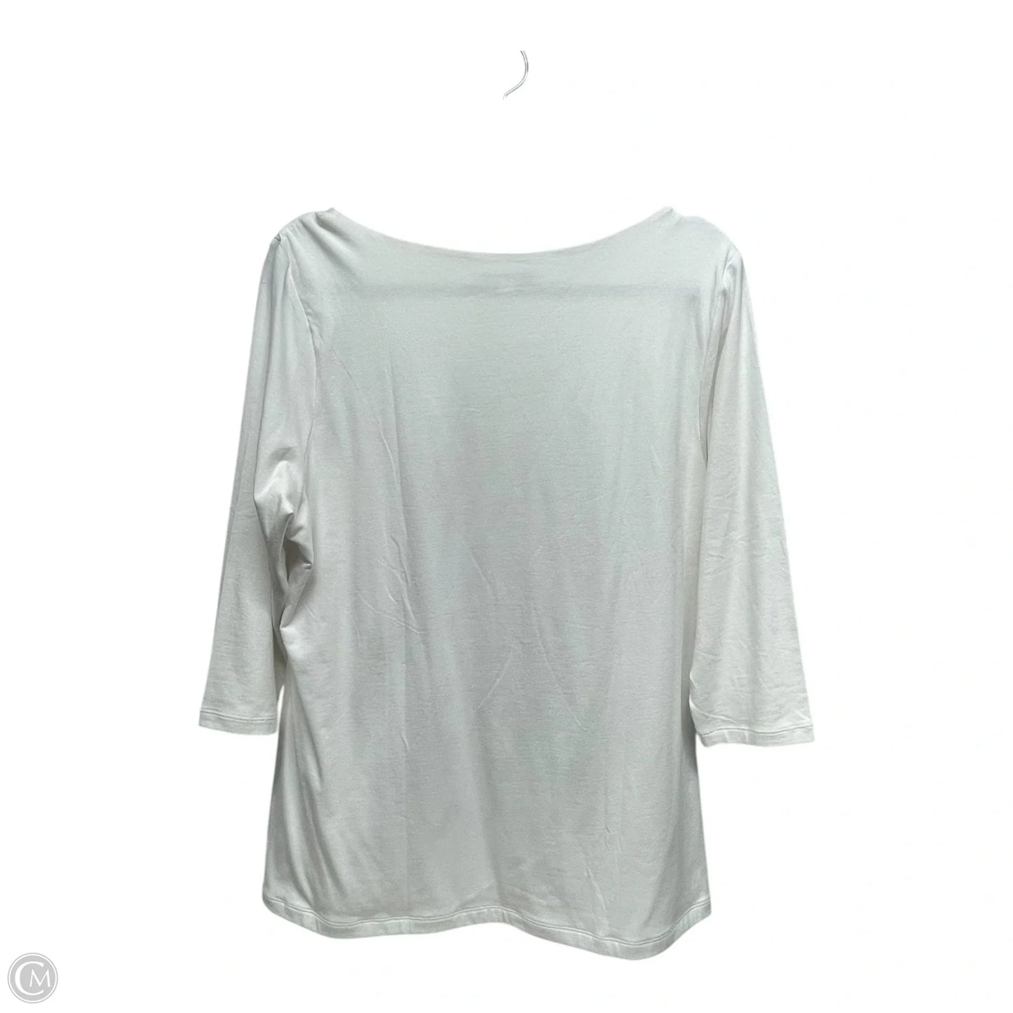 Top Long Sleeve By Cabi In White, Size: Xl