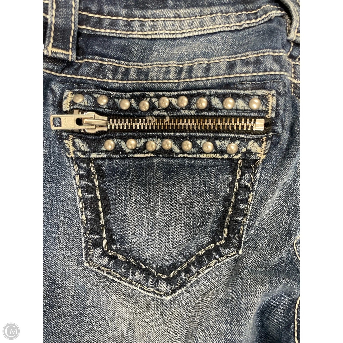 Jeans Skinny By Miss Me In Blue Denim, Size: 4