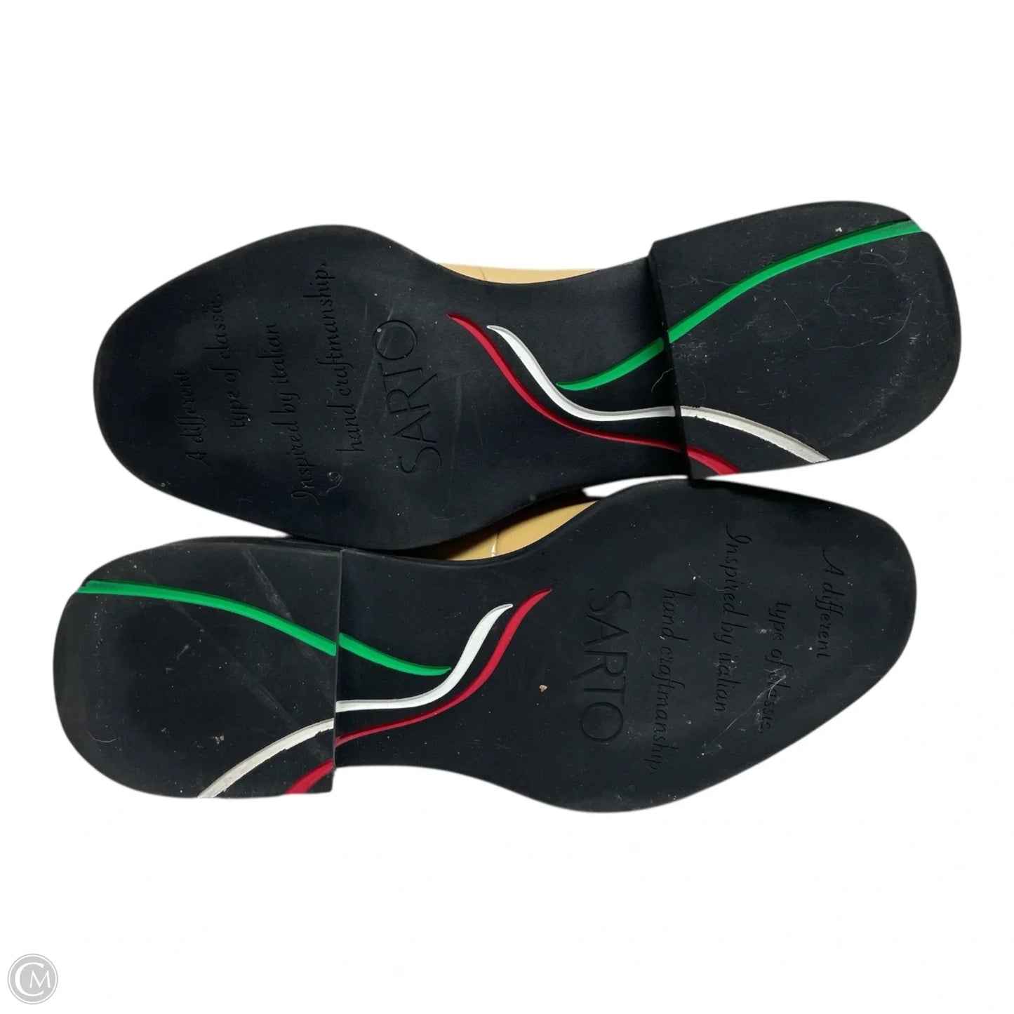 Shoes Flats By Franco Sarto In Black & Yellow, Size: 7