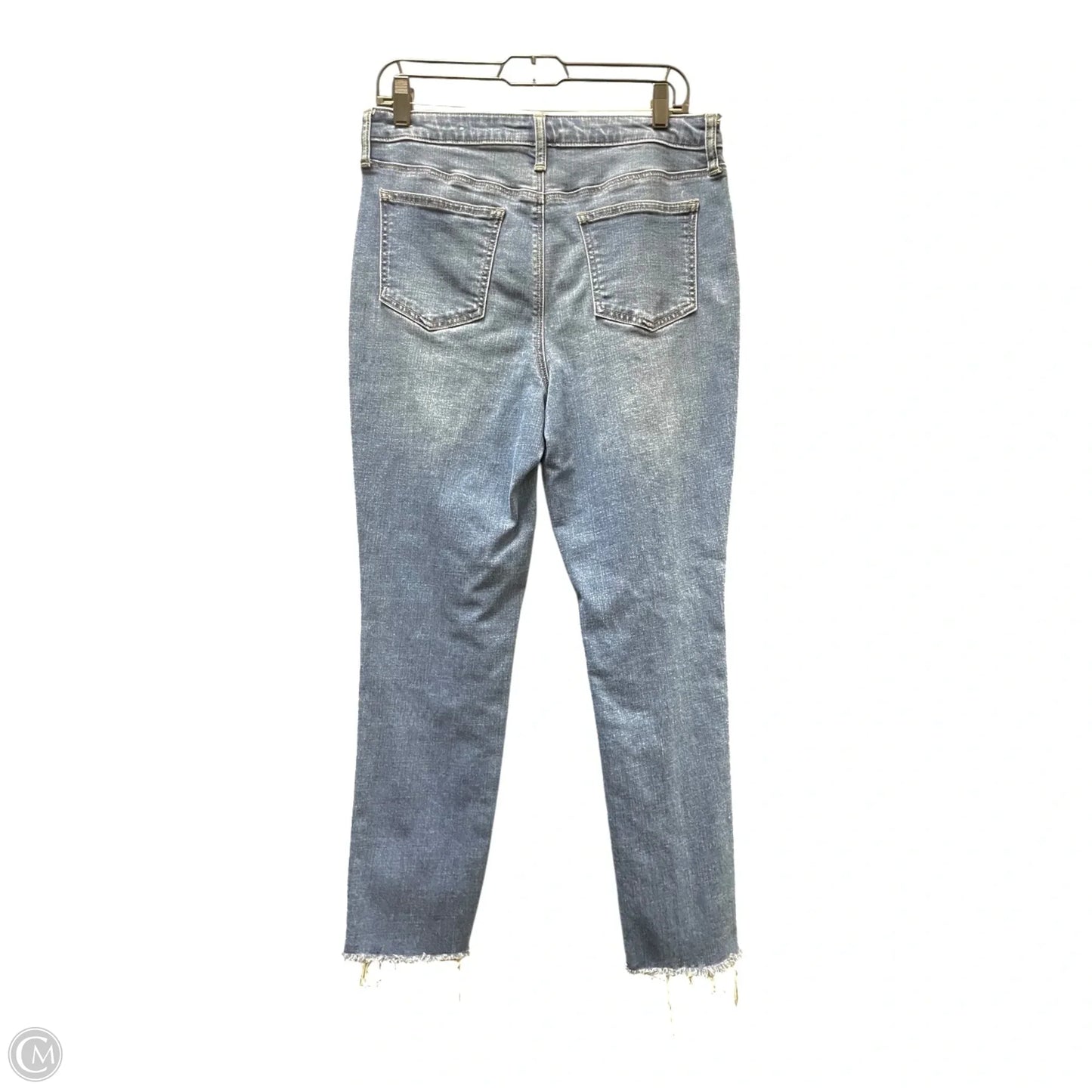 Jeans Straight By Chicos In Blue Denim, Size: 8
