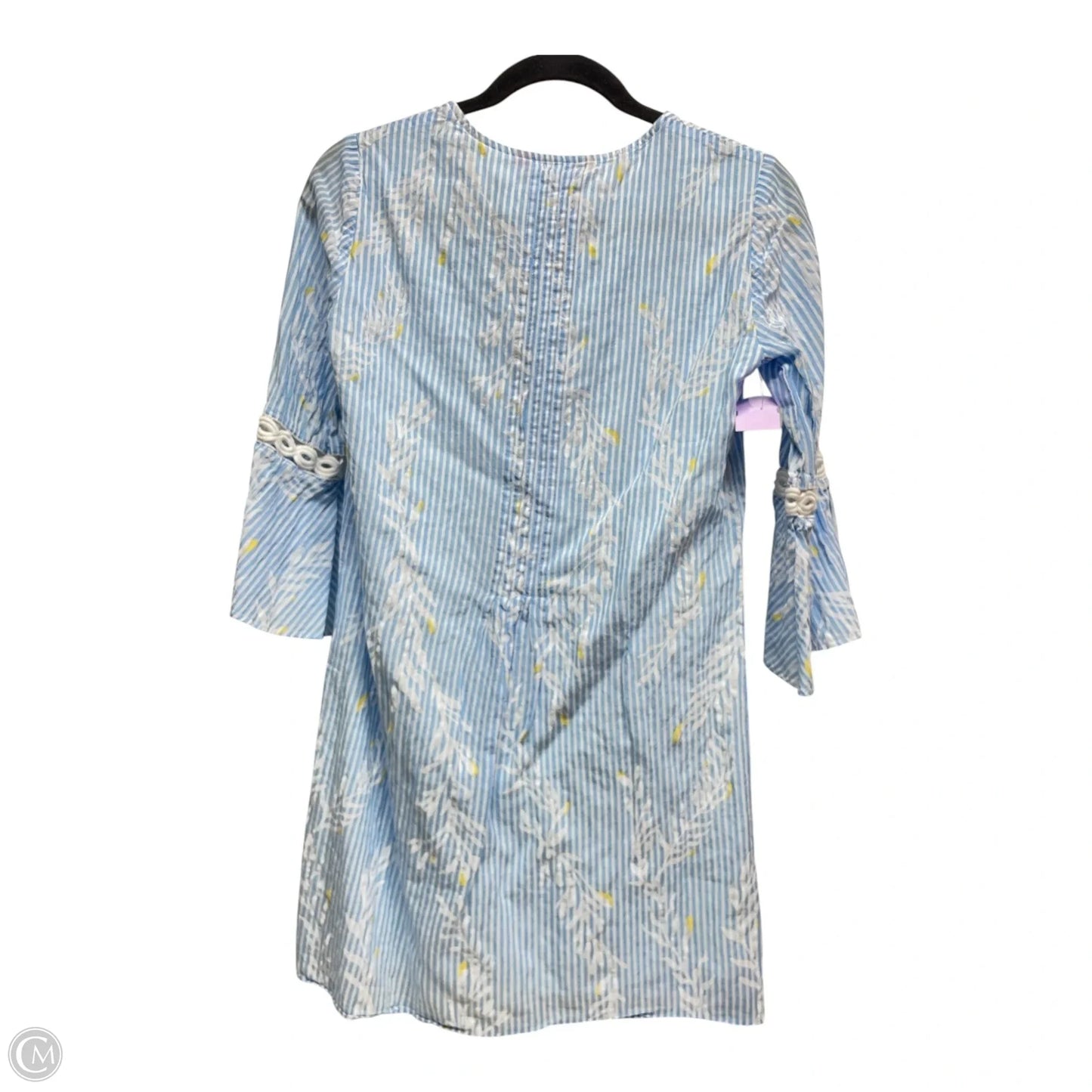 Tunic 3/4 Sleeve By Lilly Pulitzer In Blue & White, Size: Xs
