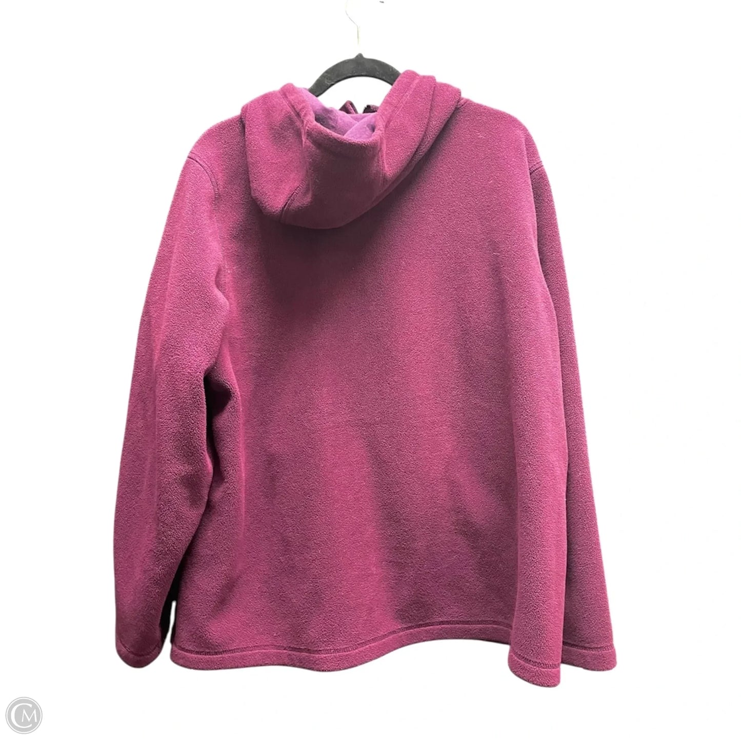 Jacket Fleece By Calvin Klein In Maroon, Size: 2x