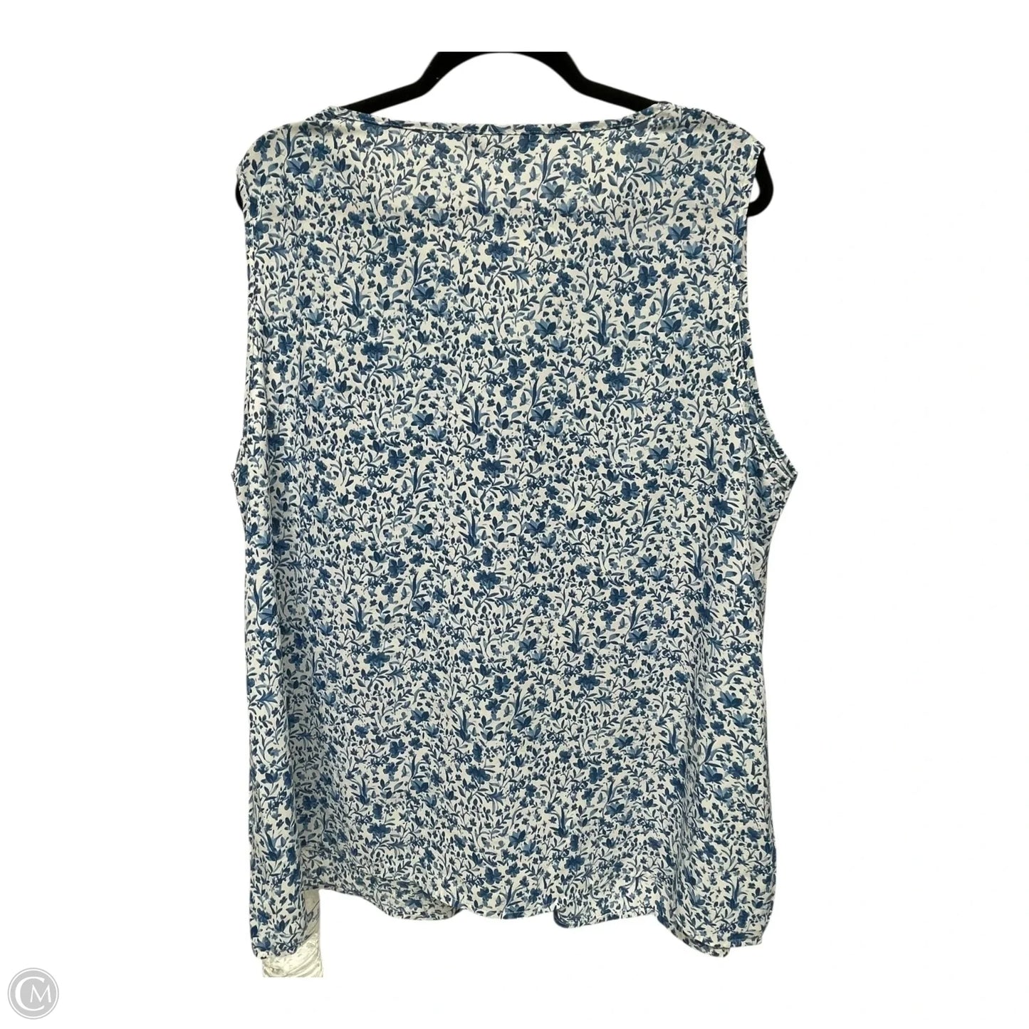 Top Sleeveless By bloomchic In Black & White, Size: 2x