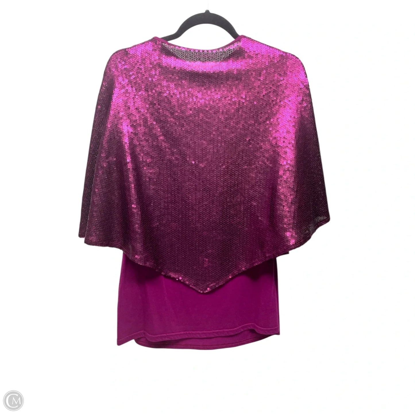 Top Short Sleeve By Reba In Purple, Size: L
