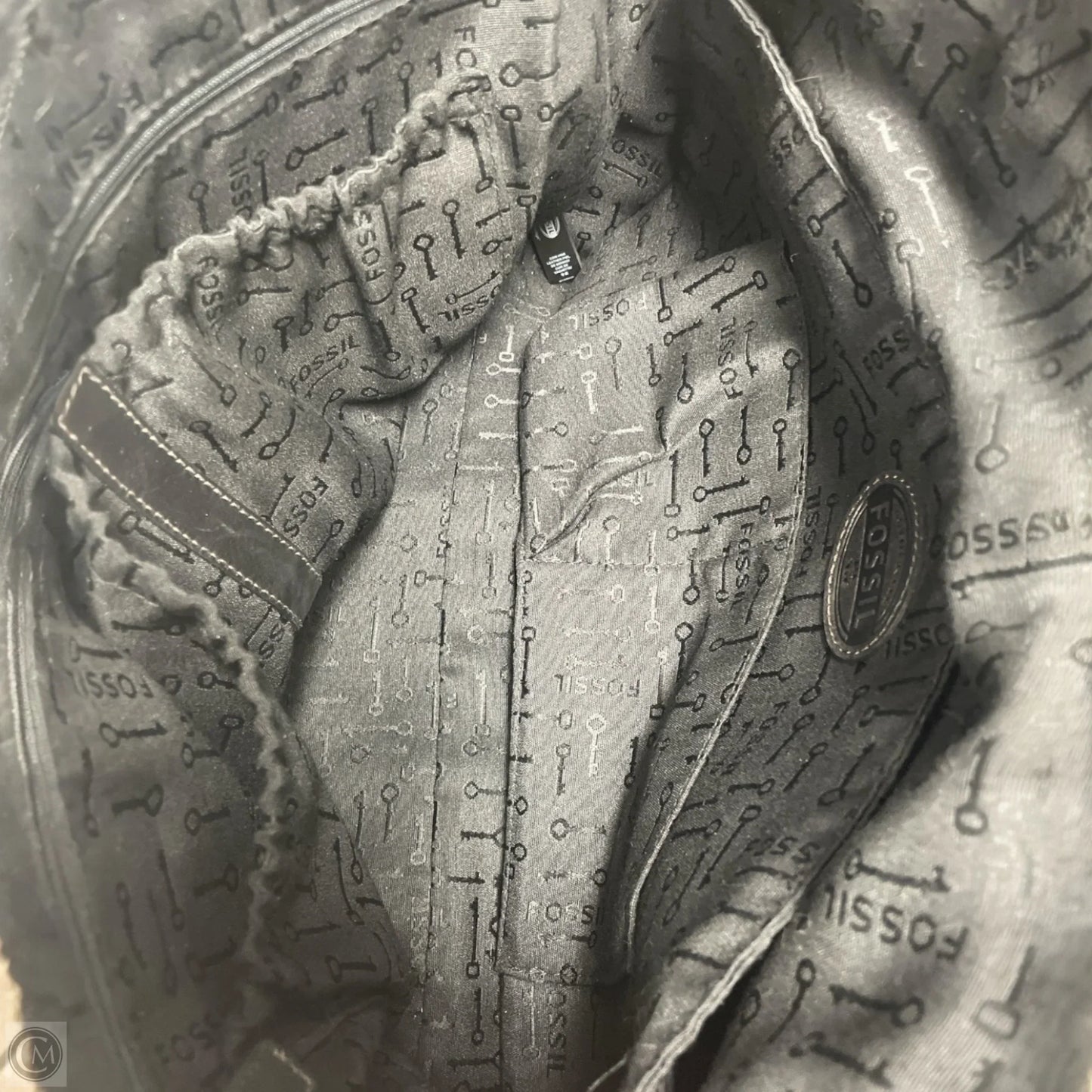 Tote Leather By Fossil, Size: Large