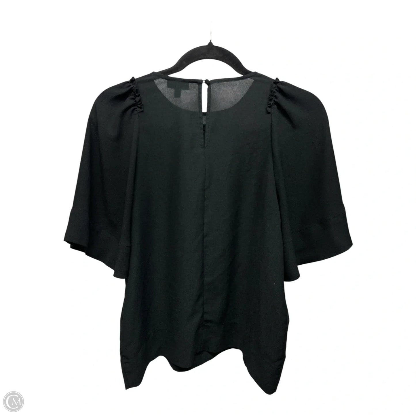 Top Short Sleeve By Who What Wear In Black, Size: Xs