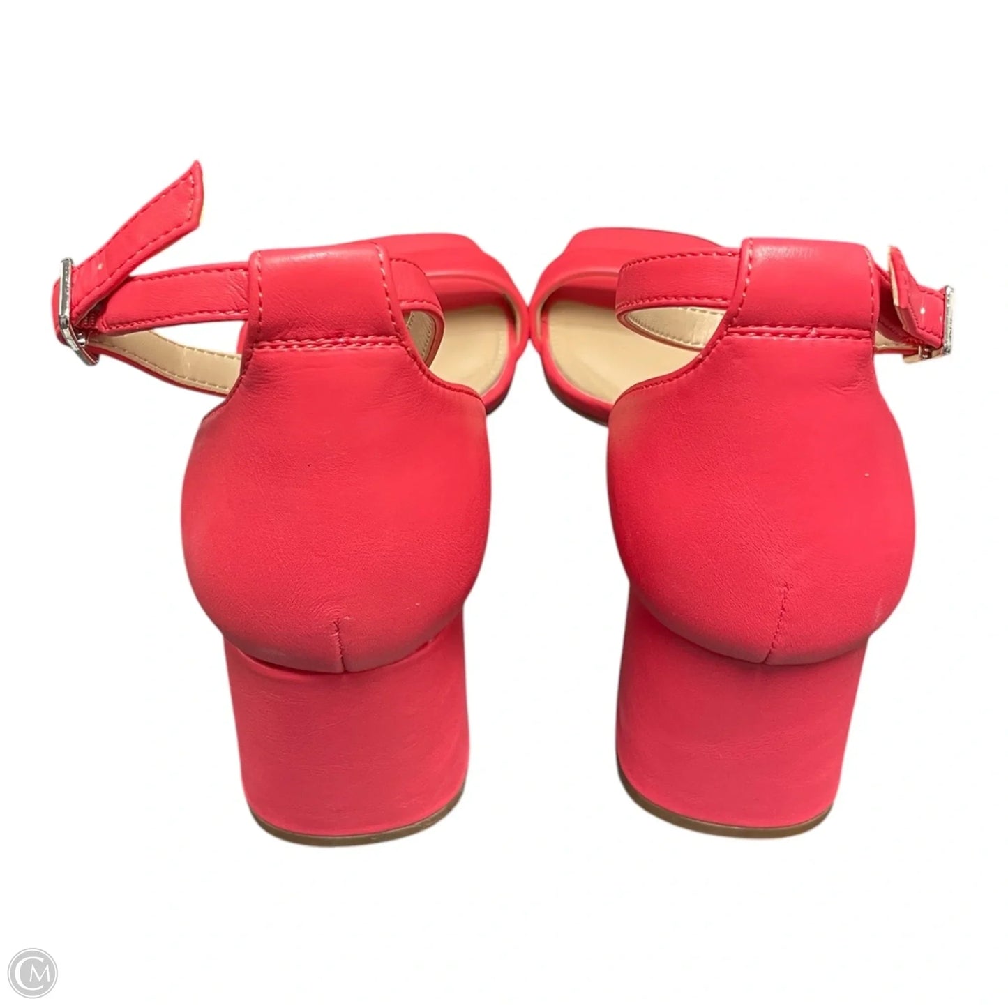 Sandals Heels Block By Kelly And Katie In Pink, Size: 9