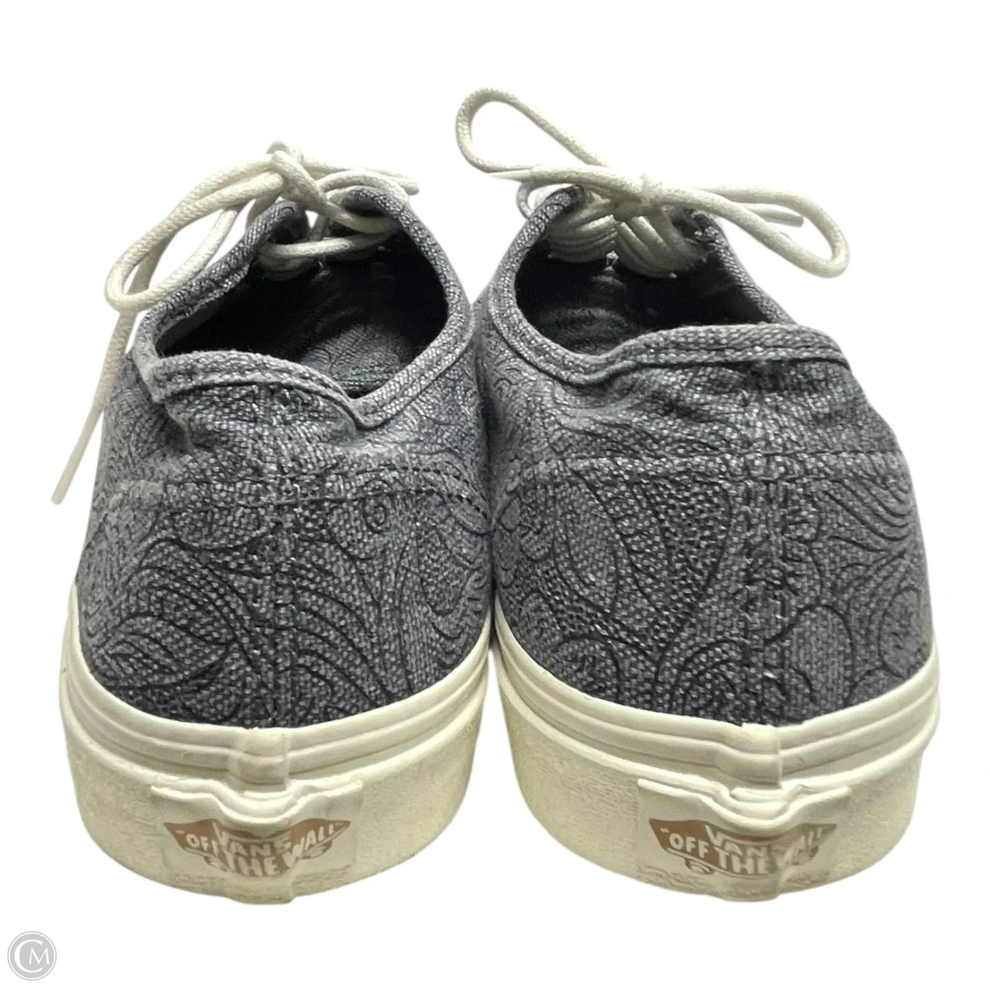 Shoes Flats By Vans In Grey, Size: 9.5