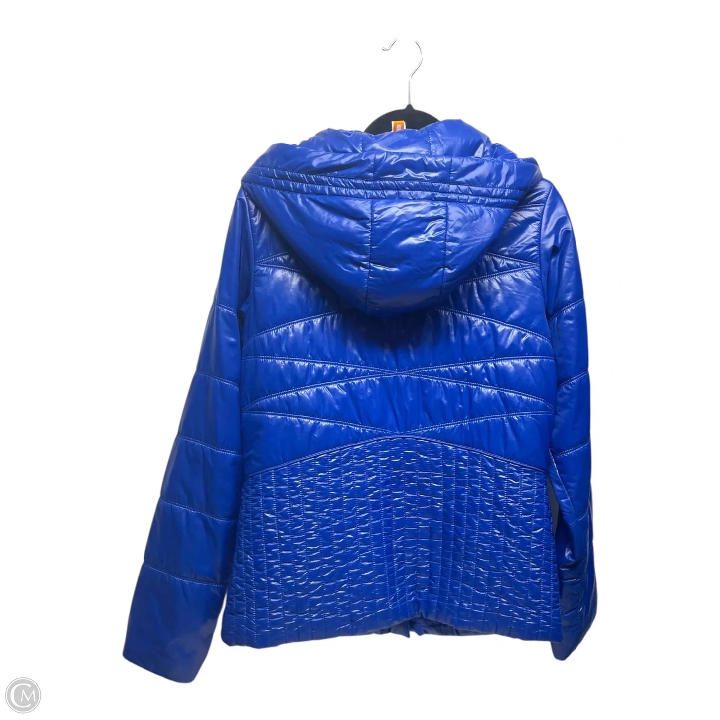 Coat Puffer & Quilted By Lucy In Blue, Size: L
