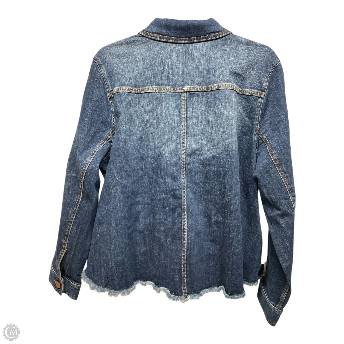 Jacket Denim By Cabi In Blue Denim, Size: L