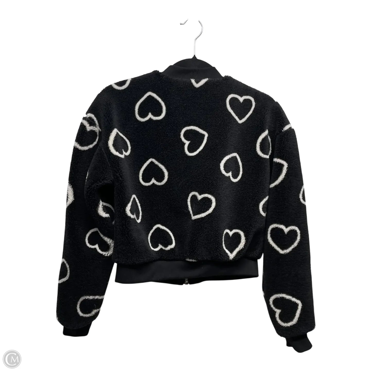 Jacket Fleece By No Boundaries In Black & White, Size: Xs