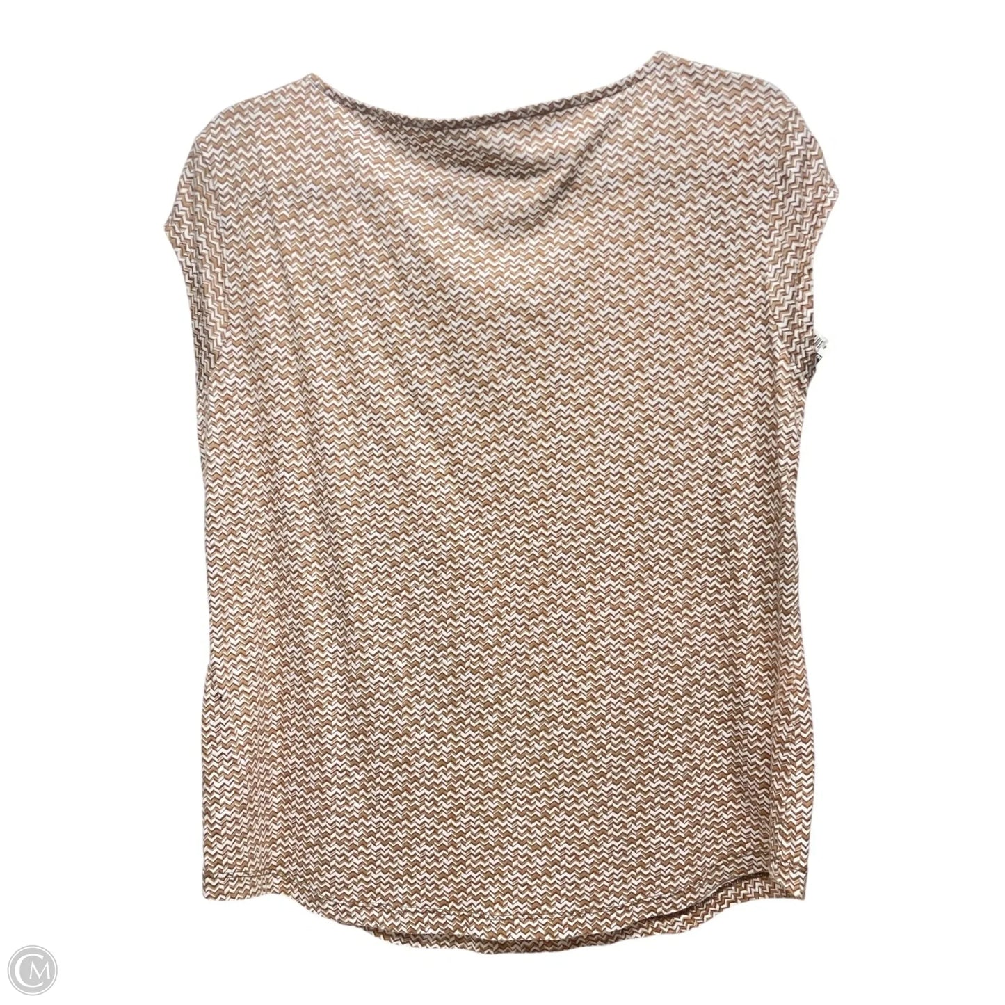 Top Sleeveless By Liz Claiborne In Tan, Size: L