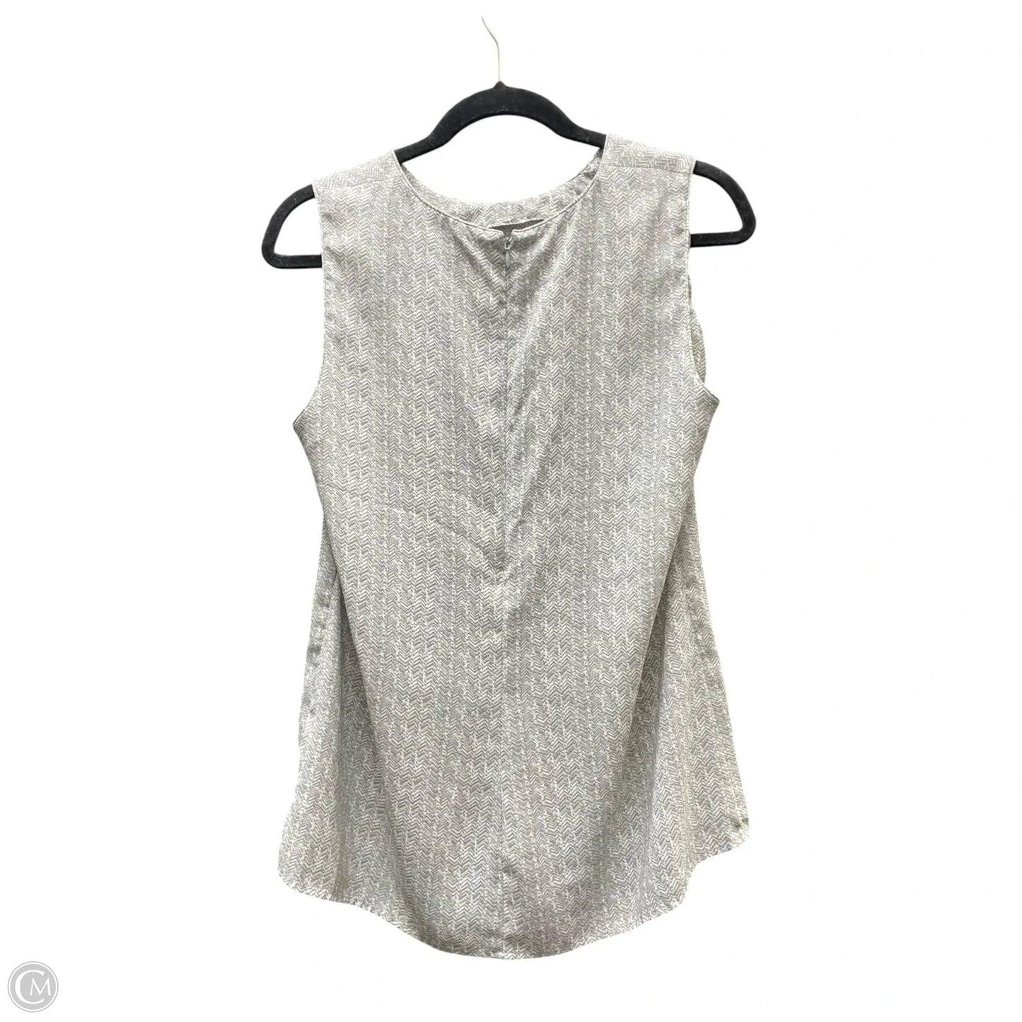 Top Sleeveless By Banana Republic In Grey, Size: M