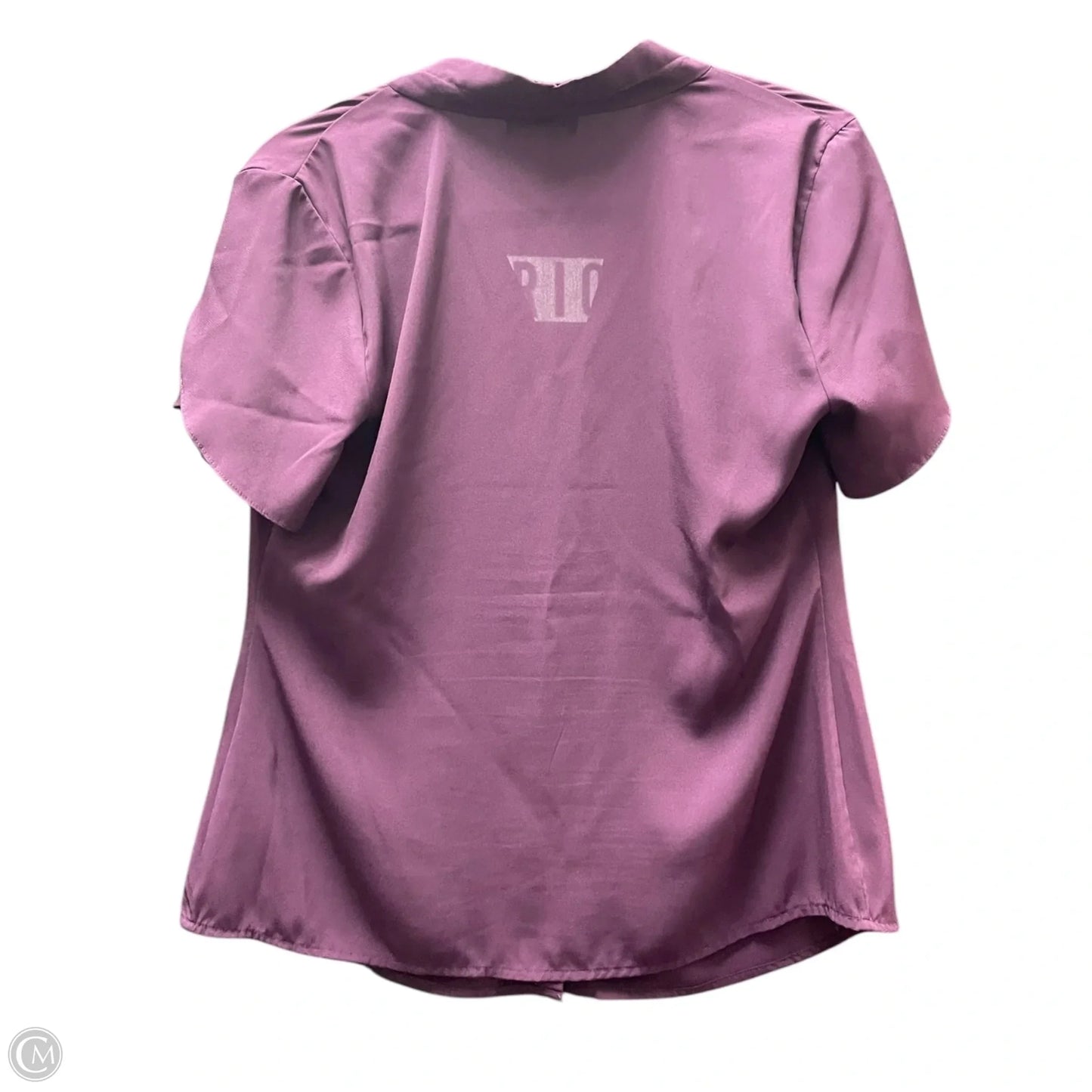 Top Short Sleeve By Calvin Klein In Purple, Size: M