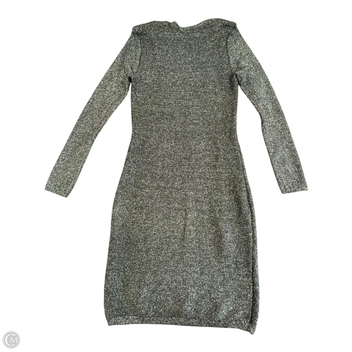 Dress Casual Short By Express In Black & Silver, Size: L